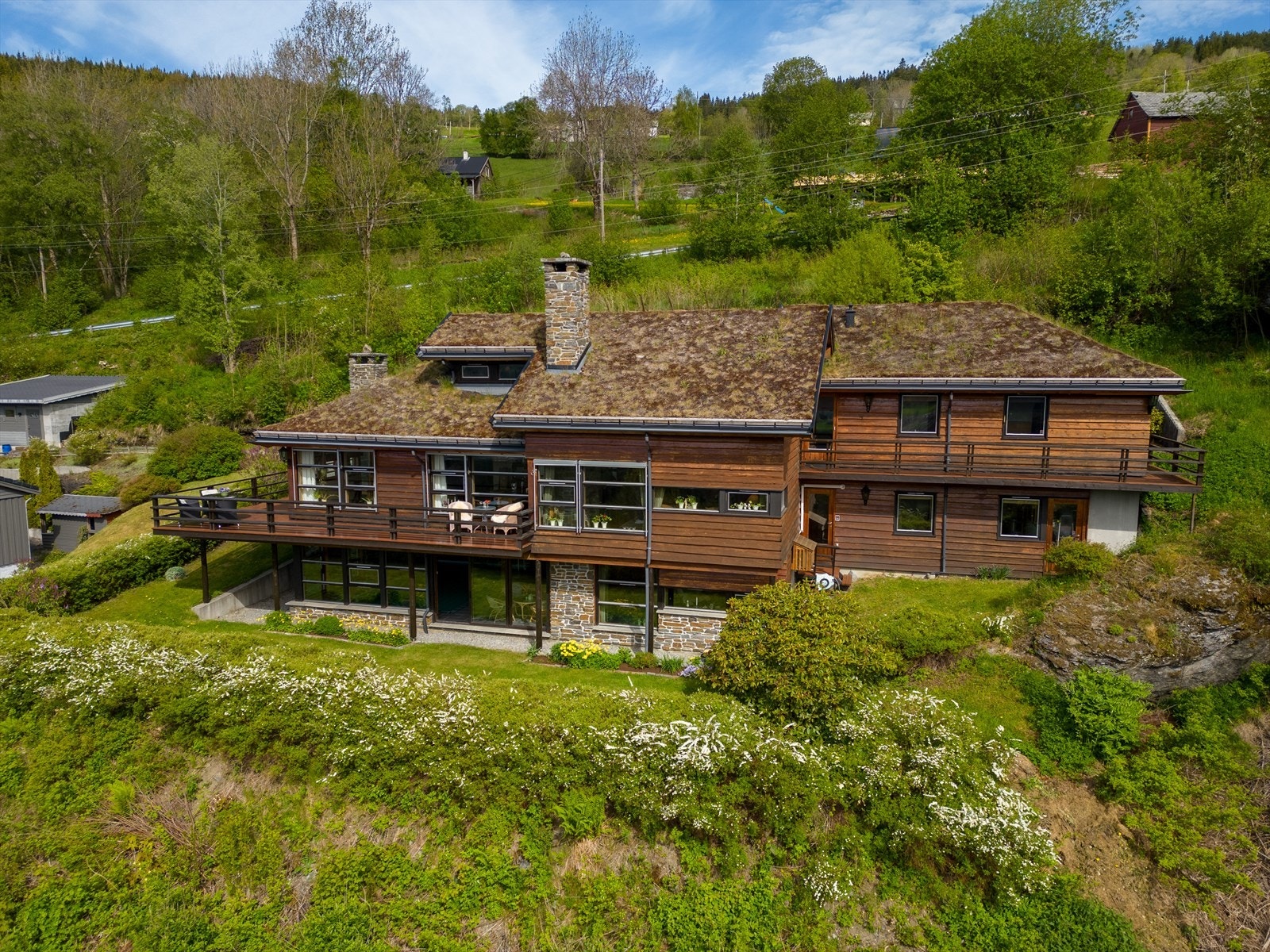 Boligens taktekking ble skiftet i 2017. Galleribilde