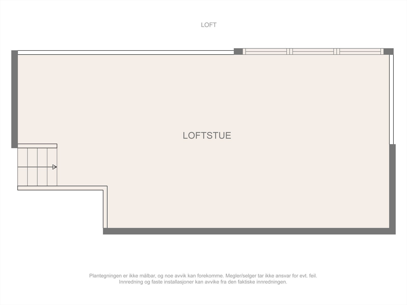 Plantegning Loftstue Galleribilde