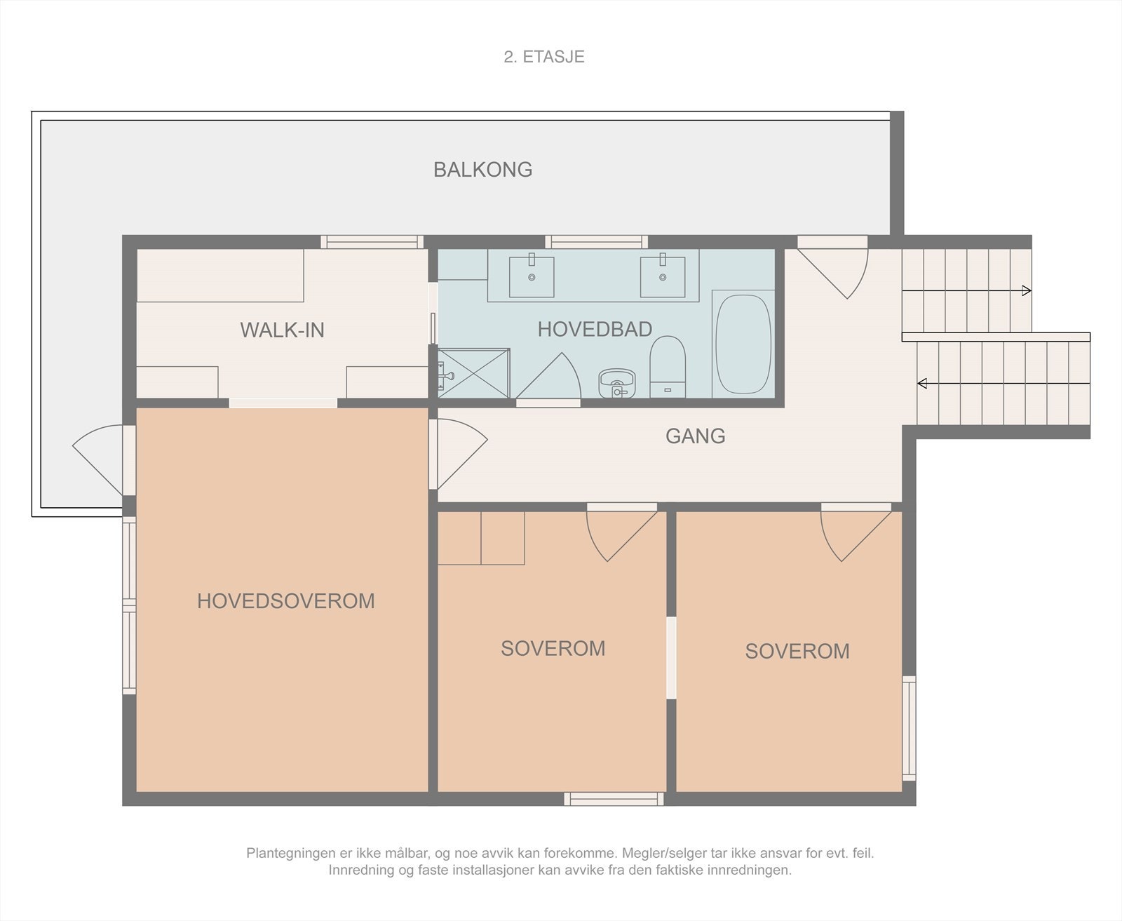 Plantegning 2. etasje Galleribilde