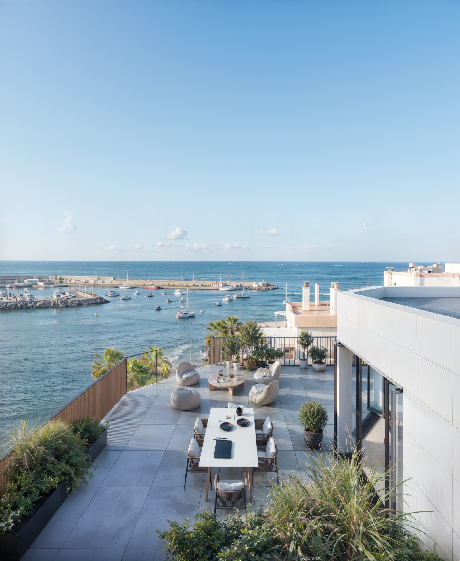 Illustrasjon (fra toppleilighet) med forbehold om at avvik vil kunne forekomme Galleribilde