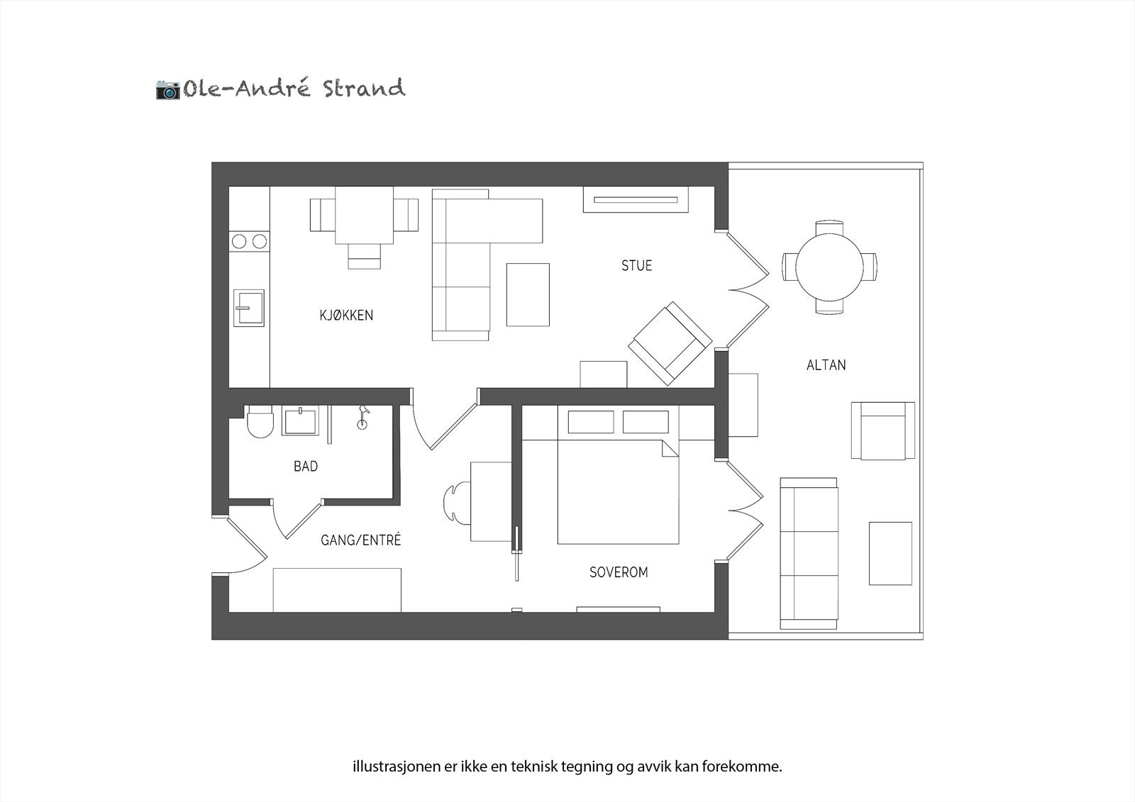 Plantegning Galleribilde