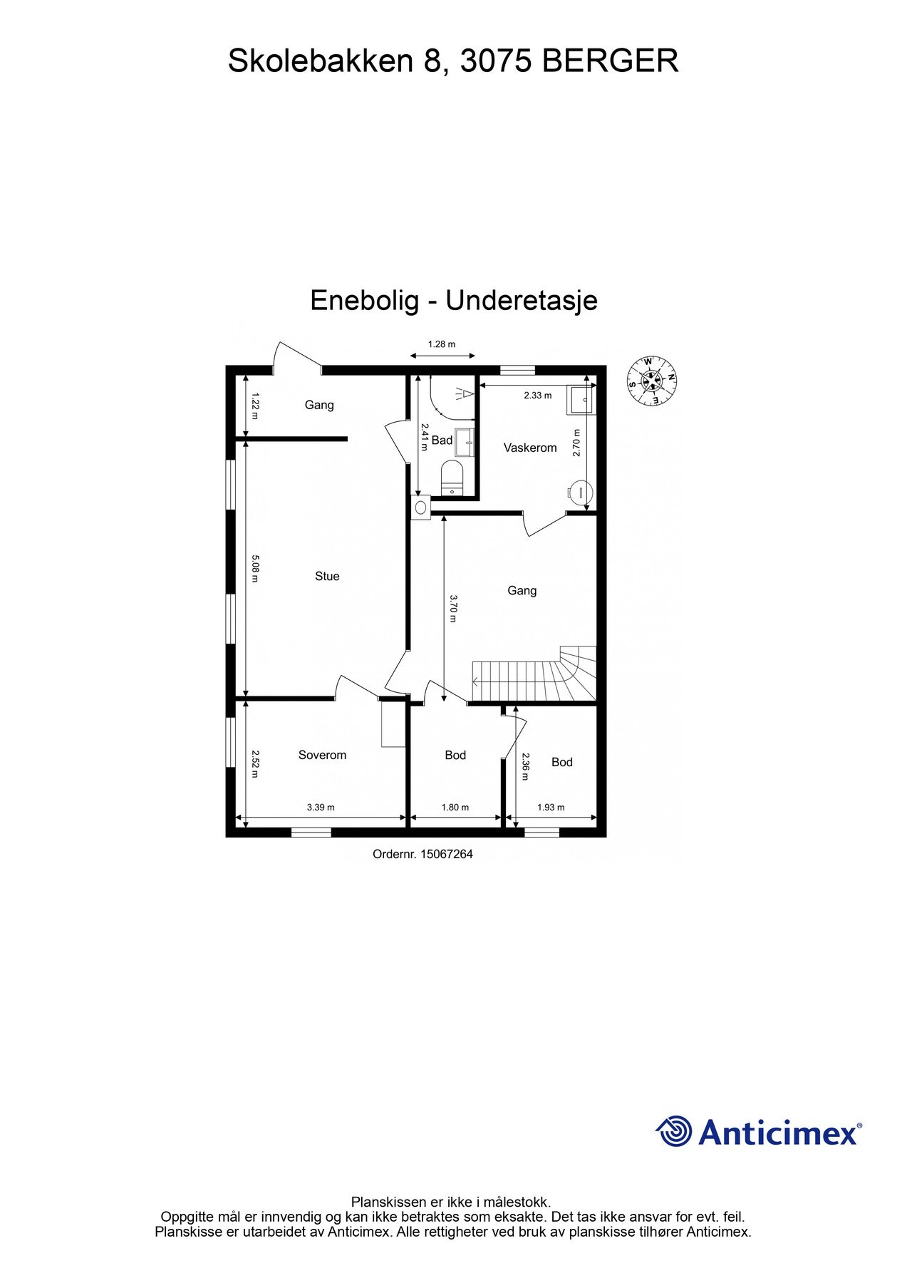 Plantegning underetasje Galleribilde