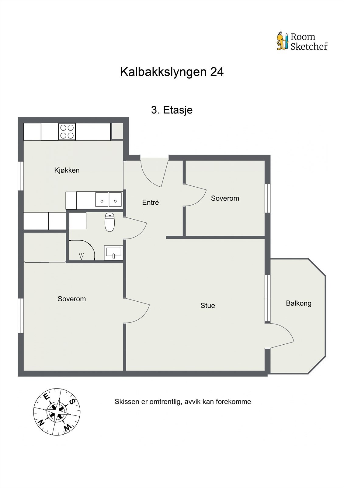 Planskisse Galleribilde