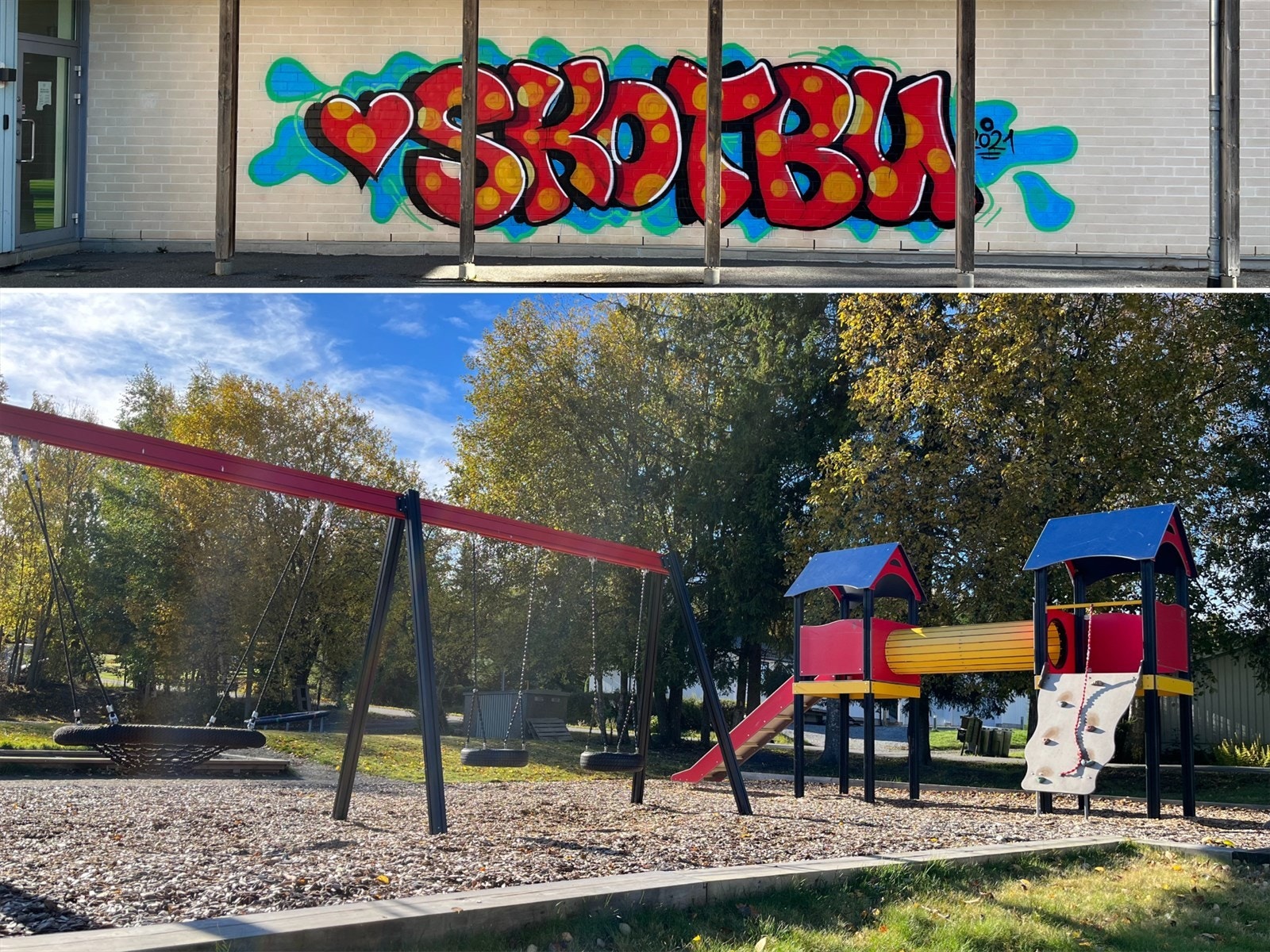Fra boligen er det gangavstand til barnehage (0-5 år) og barneskole (1.-4. klasse). Galleribilde