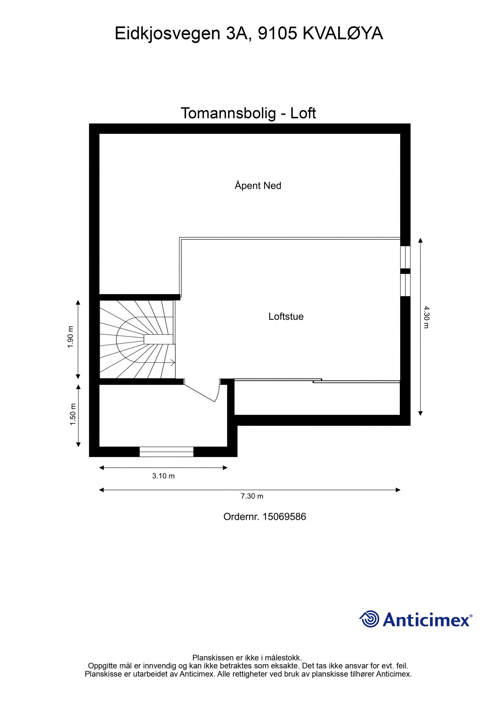 Plantegning 2. etasje Galleribilde