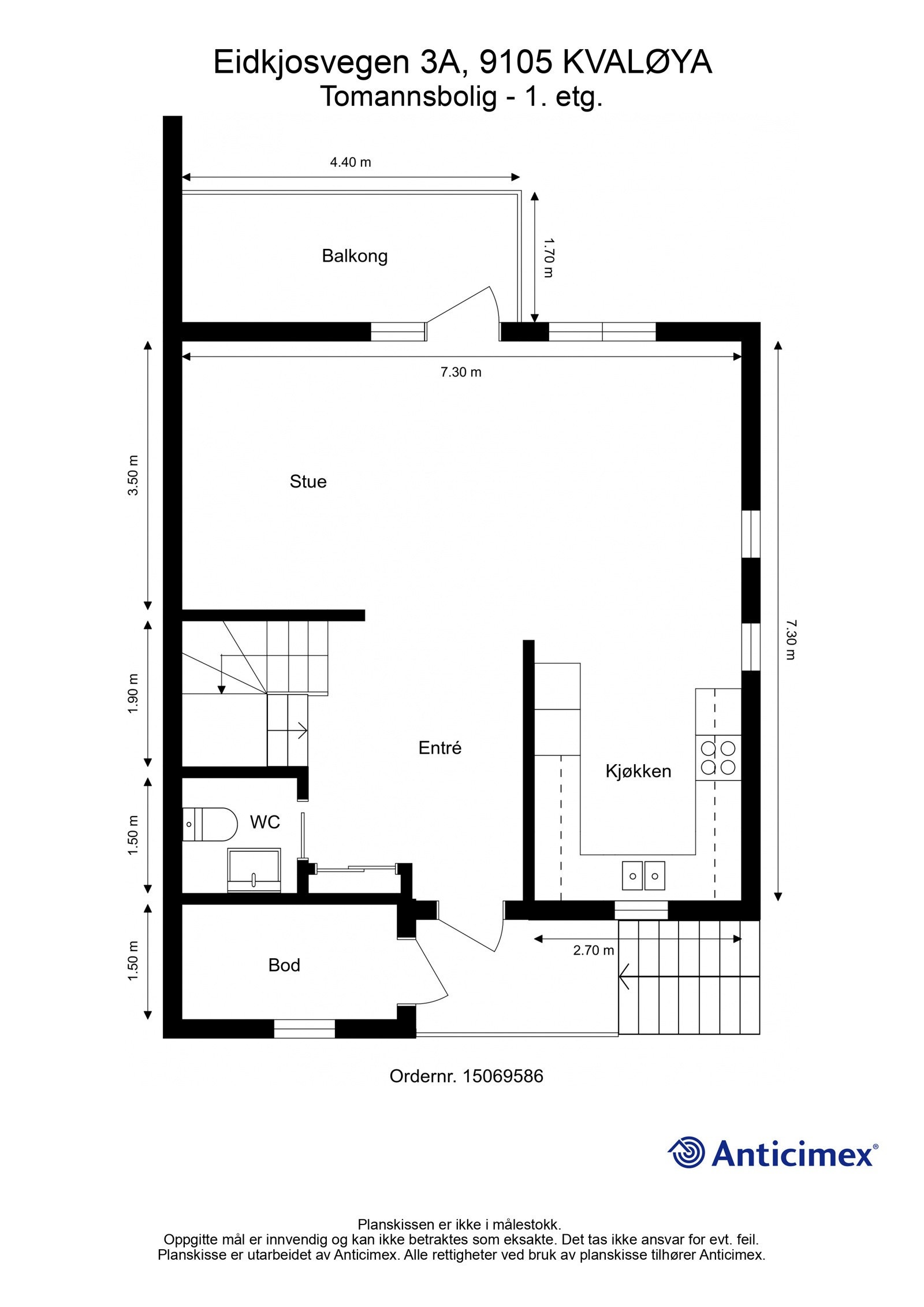 Plantegning 1.etasje Galleribilde