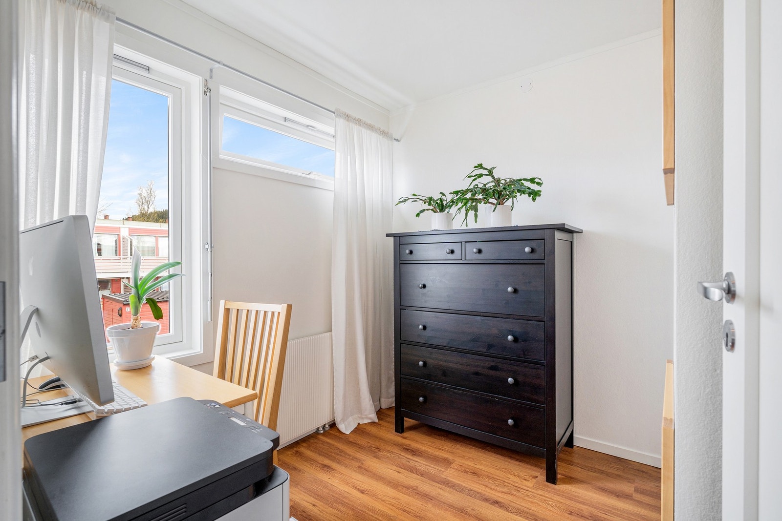 Soverom 4 er oppmålt til 5,2 kvm og benyttes i dag som kontor. Galleribilde