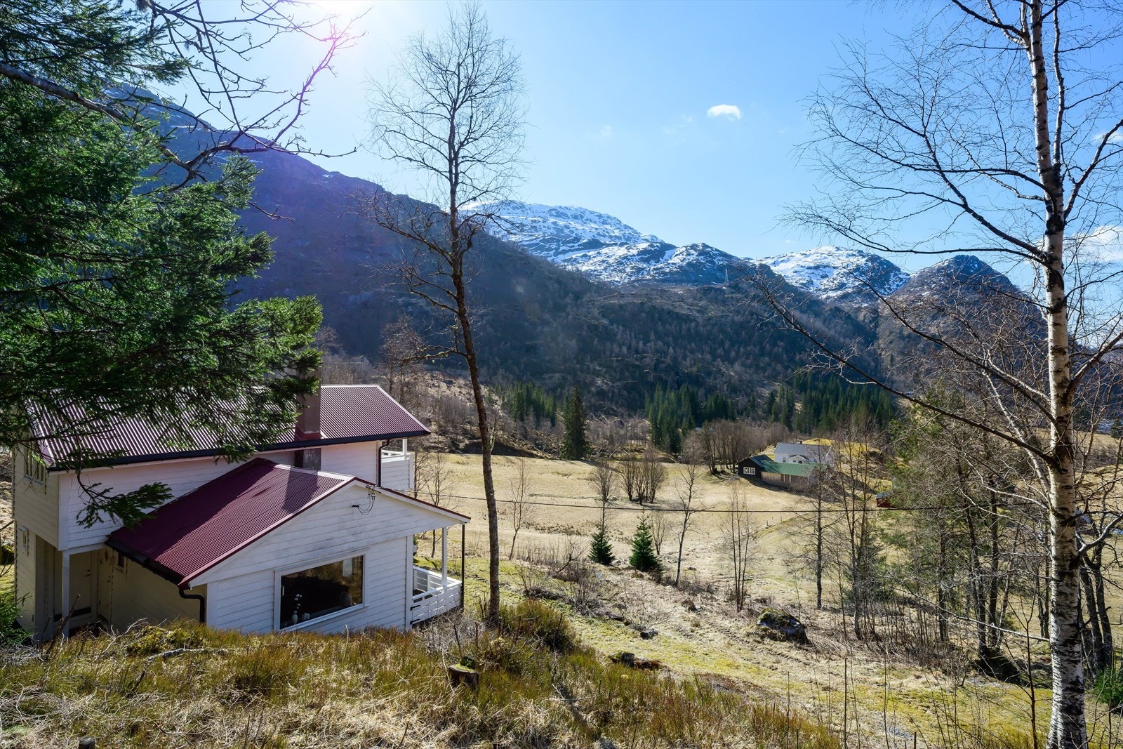 Utsikt videre ned mot dalen. Galleribilde