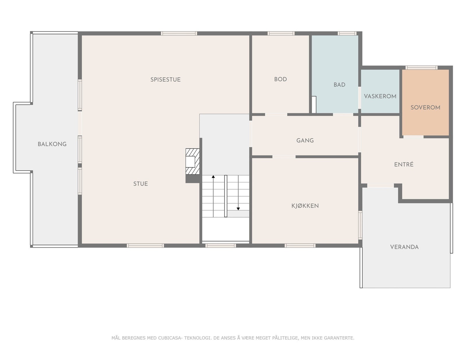 Plantegning 1. etasje. Galleribilde