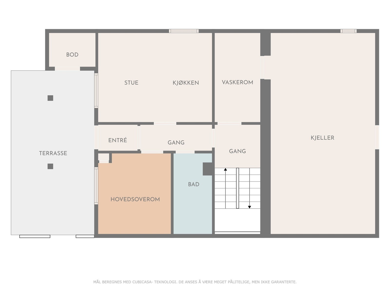 Planløsning underetasje Galleribilde