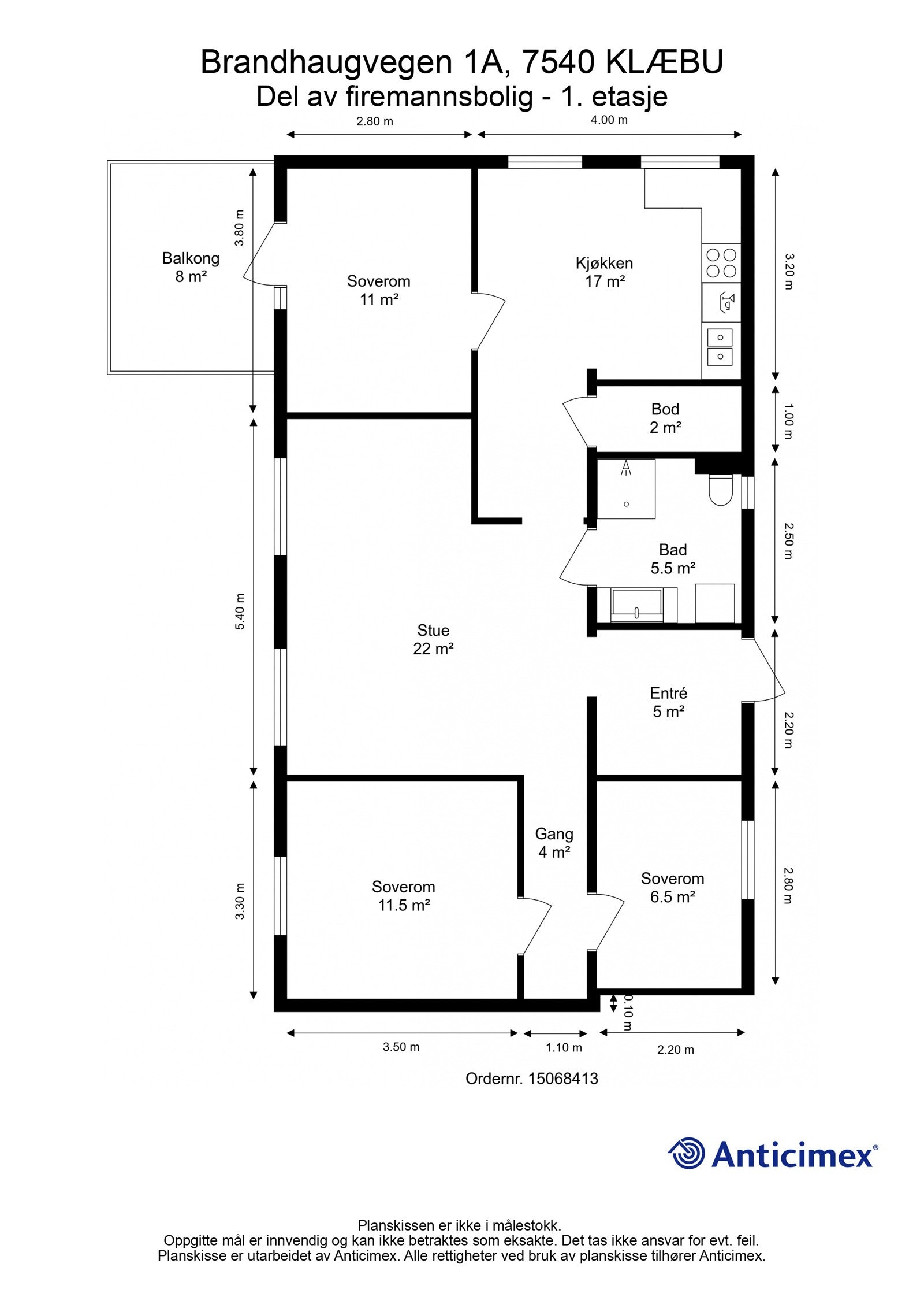 Planskisse - 1. etasje Galleribilde