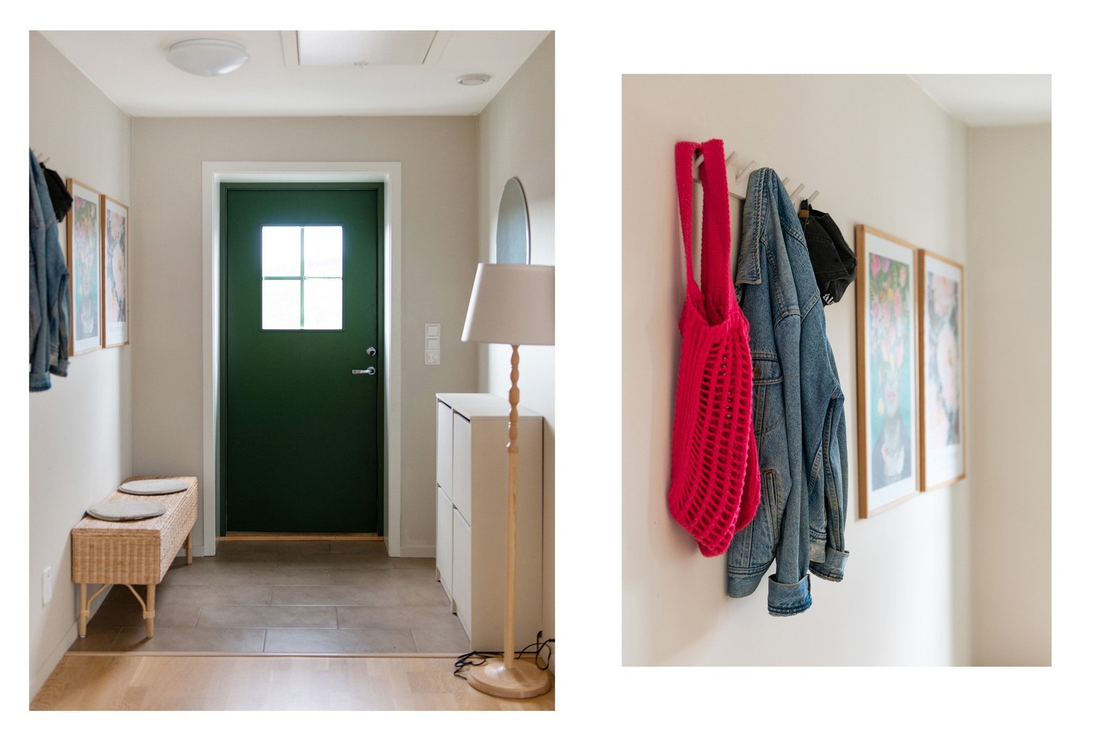 Velkommen inn i en stilig toppleilighet med moderne standard fra 2019, da hele leiligheten ble renovert. I tillegg fikk noen innerdører nye dørblader i 2025 og flere overflater er malt opp. Entreen er åpen og innbydende med fliser på gulvet, glatte, lysma Galleribilde