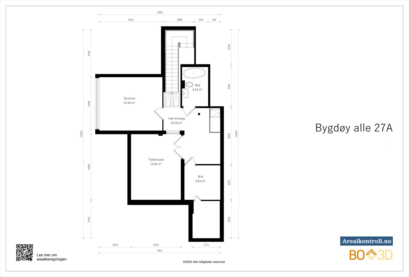 Plantegning 6. etasje. Galleribilde