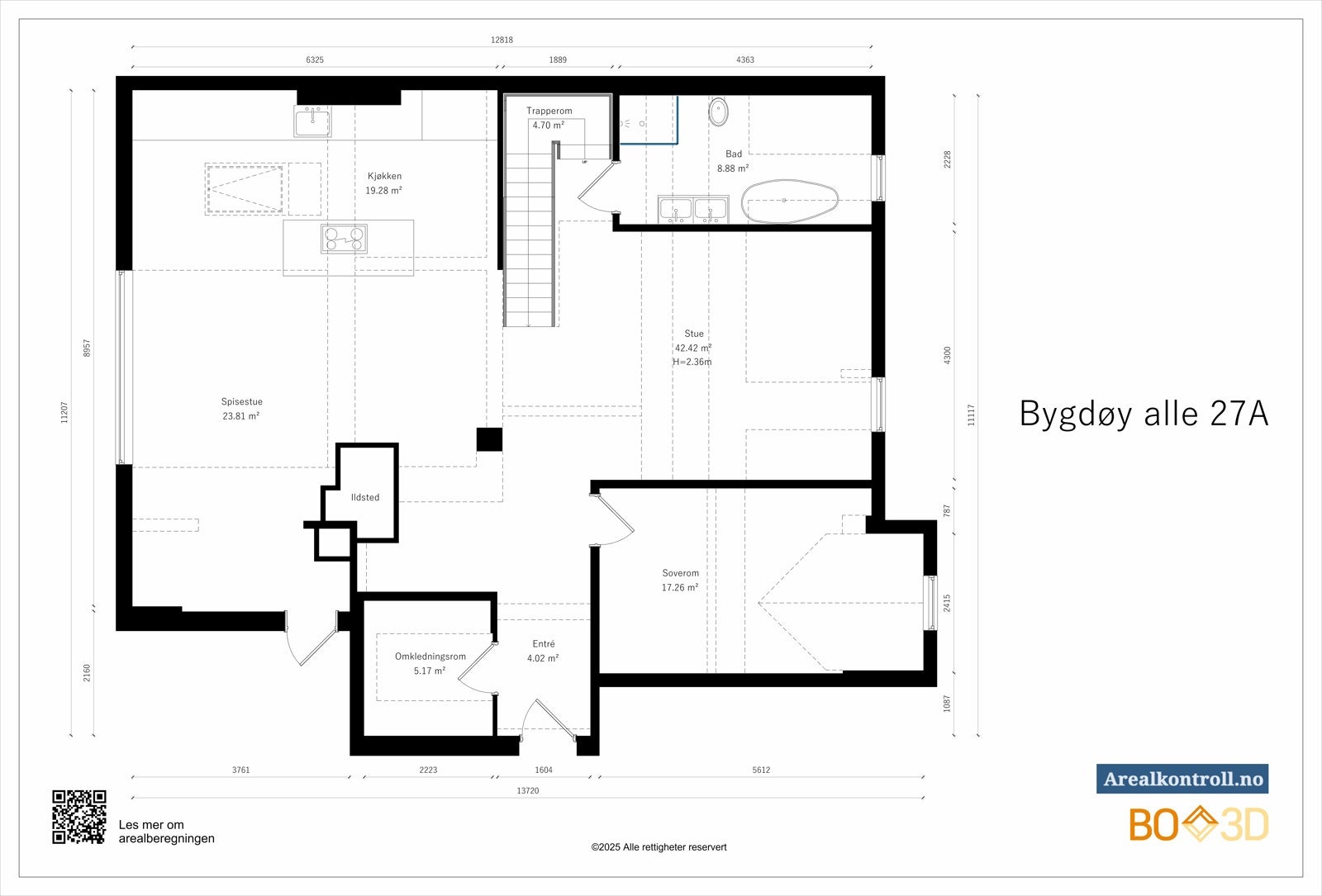 Plantegning 5. etasje. Galleribilde