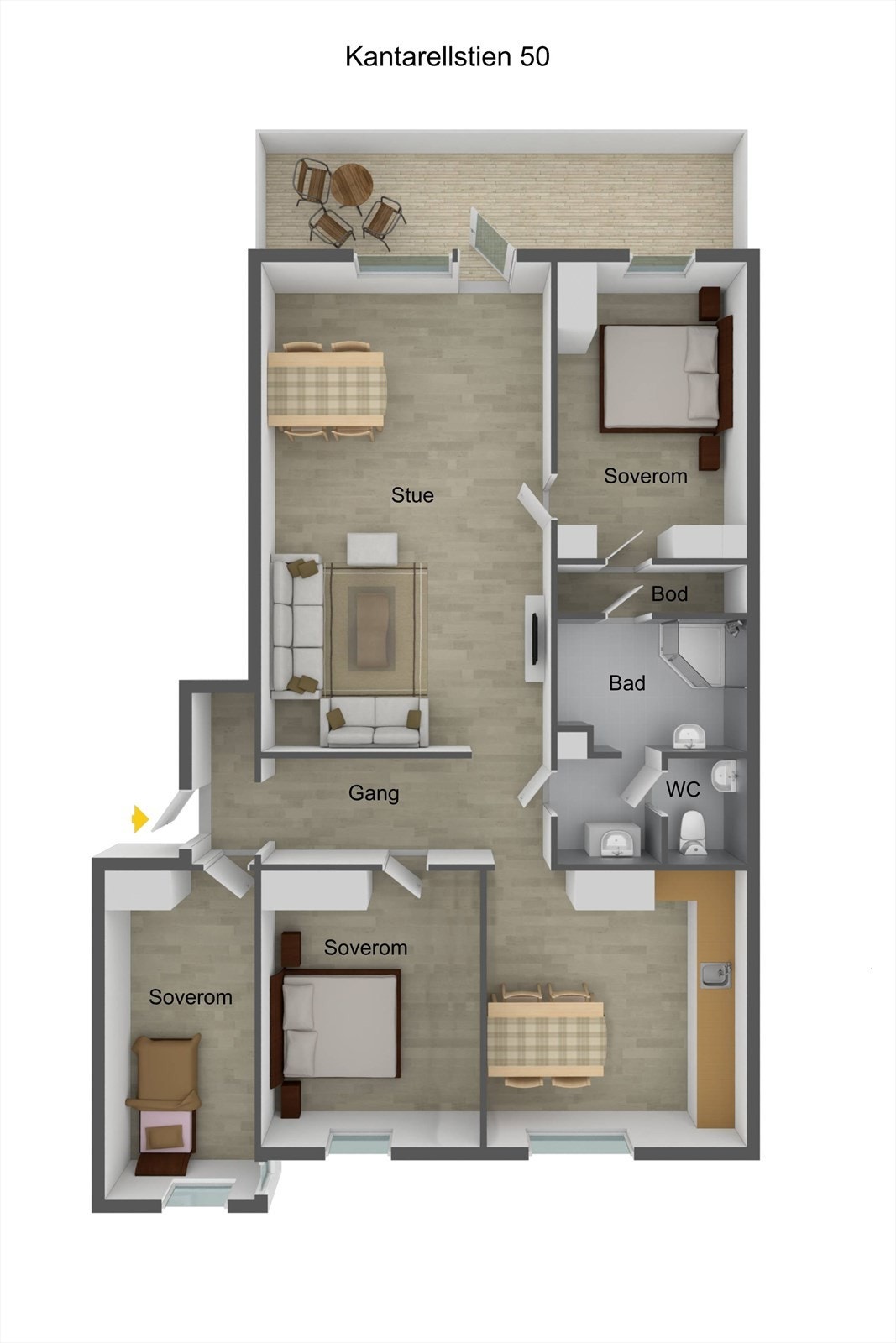 Kantarellstien 50 FP Garanti_3D.jpg Galleribilde