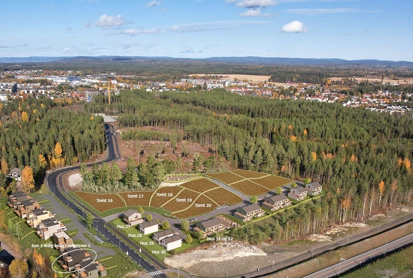 Salgstrinn 2 omhandler selvbyggertomtene 16-20. Galleribilde