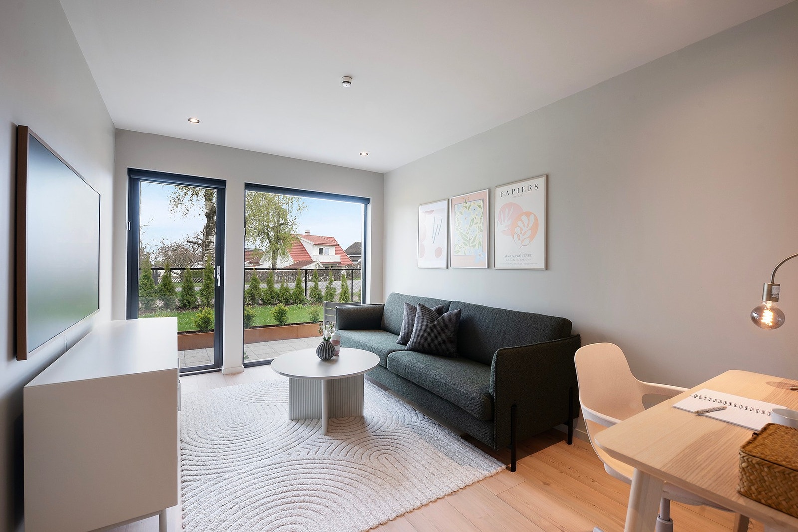 I første etasje er det 3 soverom. Galleribilde