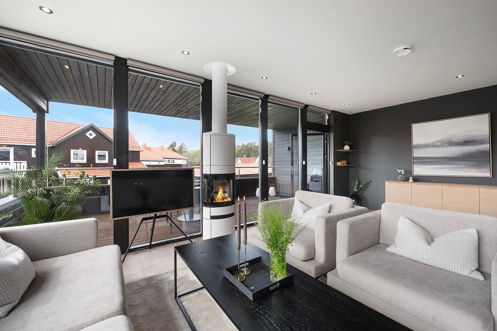 Og et smykke av en vedovn Galleribilde