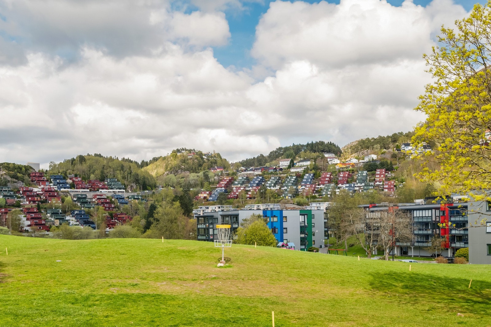 Like i nærheten ligger Lynghaugparken, et populært rekreasjonsområde med blant annet frisbeegolf, ballbinge, fotballbane og skatepark Galleribilde