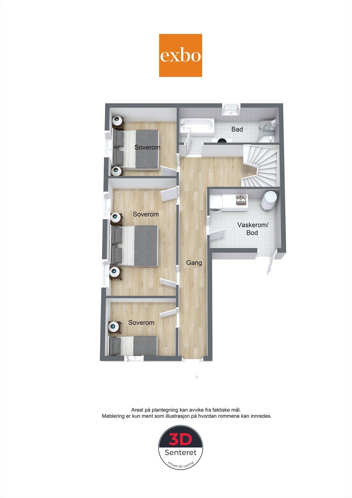 Plantegning 1. etg. Galleribilde