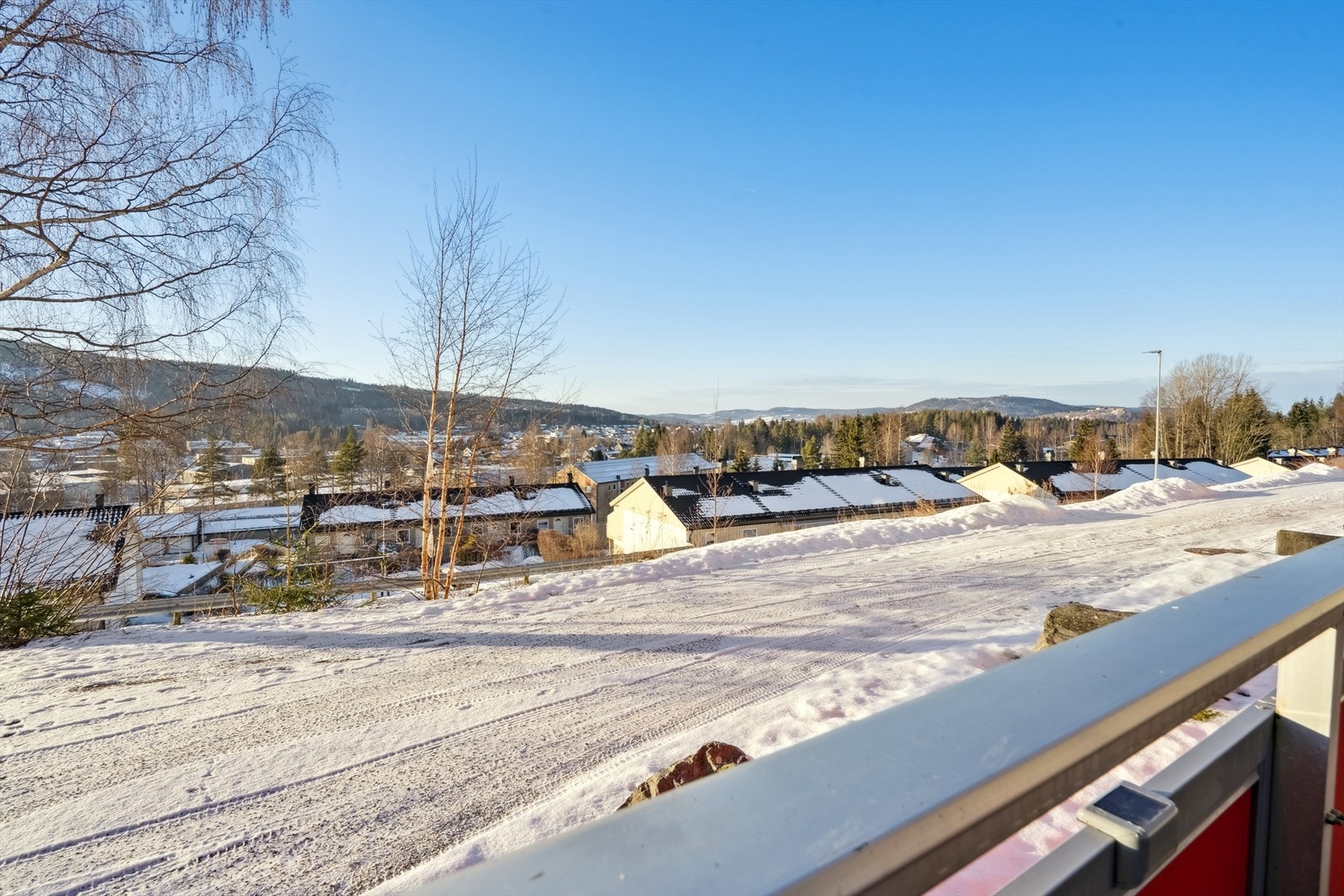 Fin utsikt fra balkongen Galleribilde