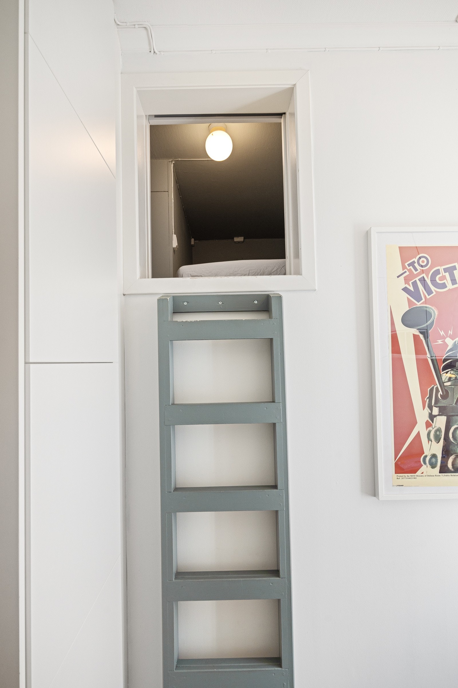 - Adkomst til hems via stige - Galleribilde