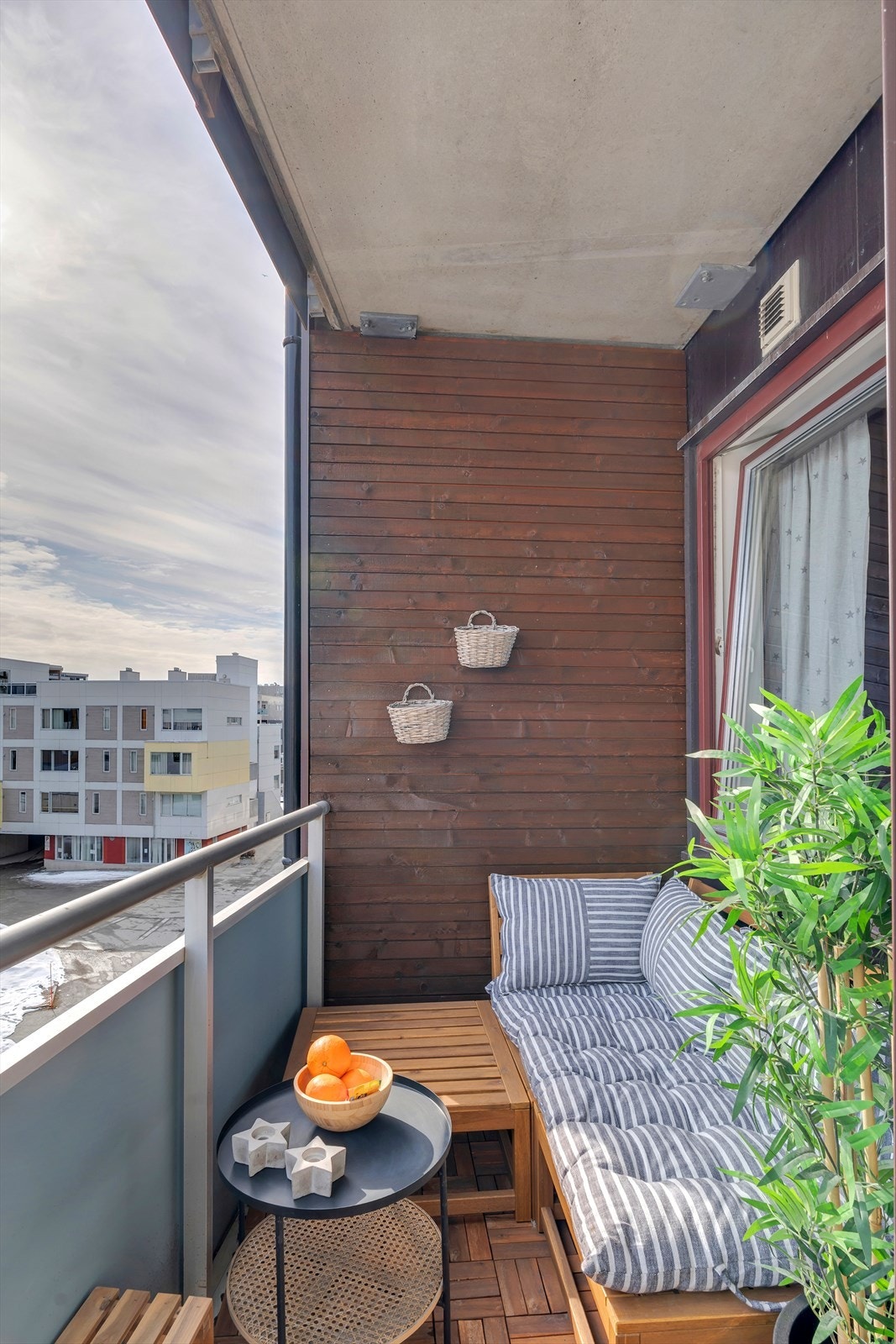 Koselig og fin balkong Galleribilde