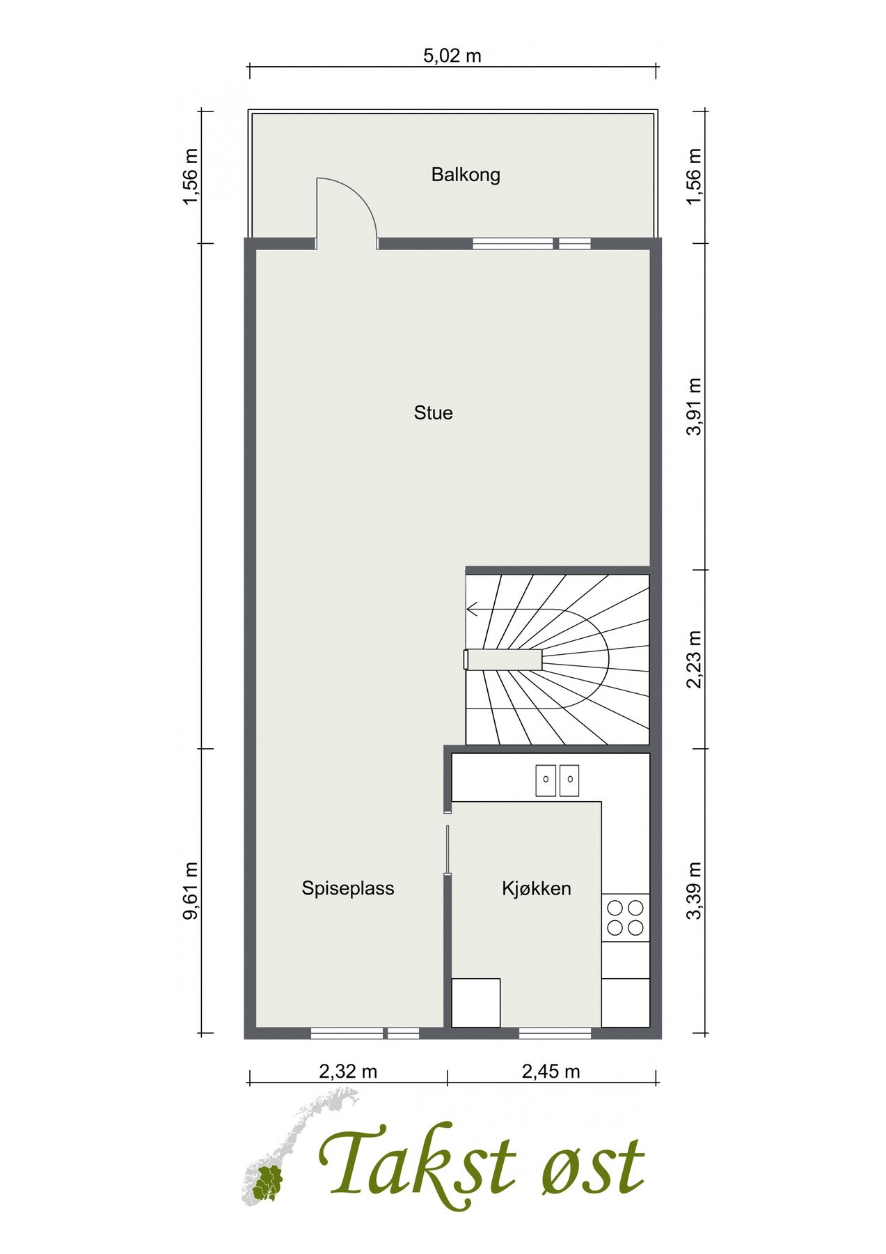 Plantegning 5. etasje Galleribilde