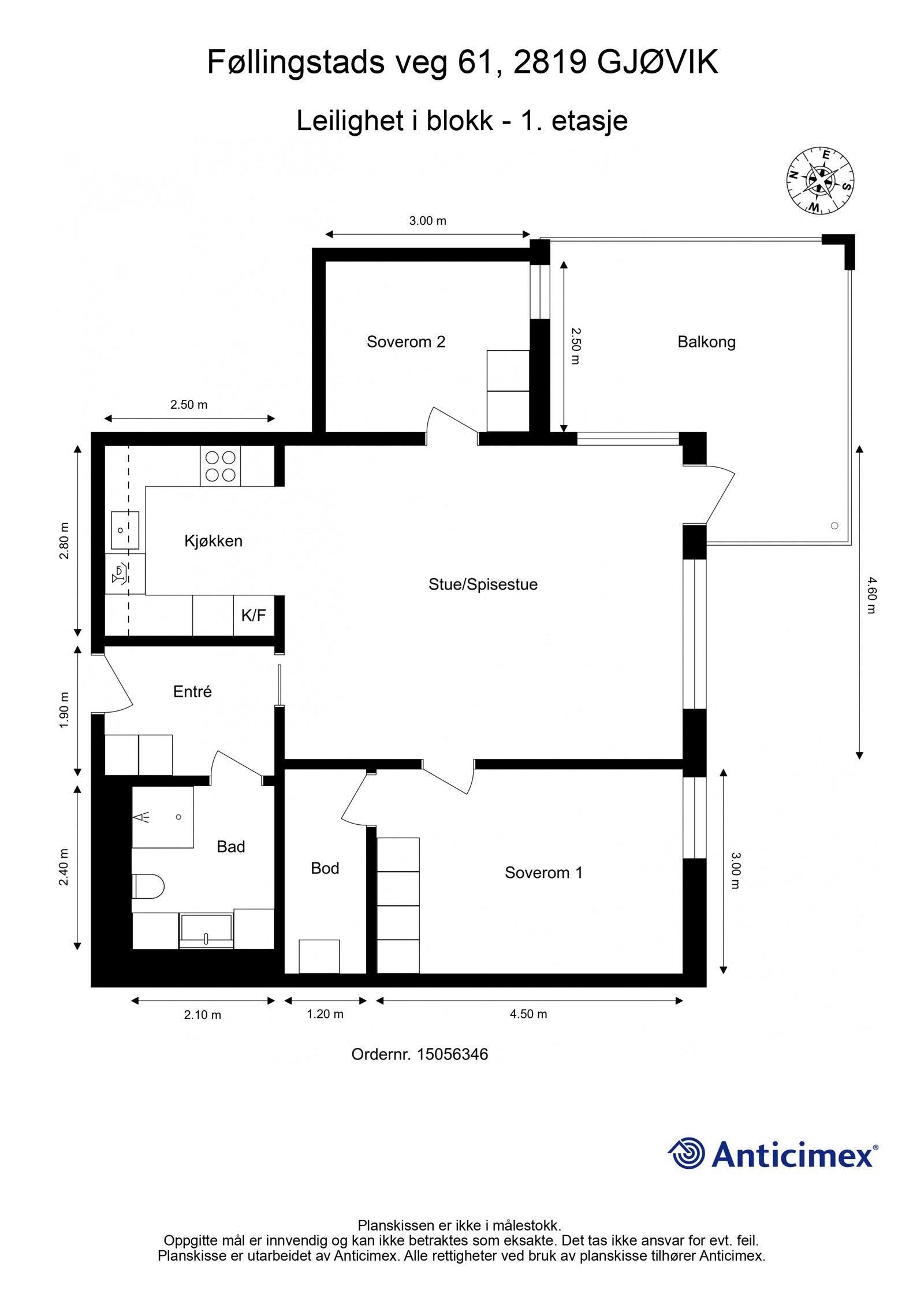 Plantegning Galleribilde