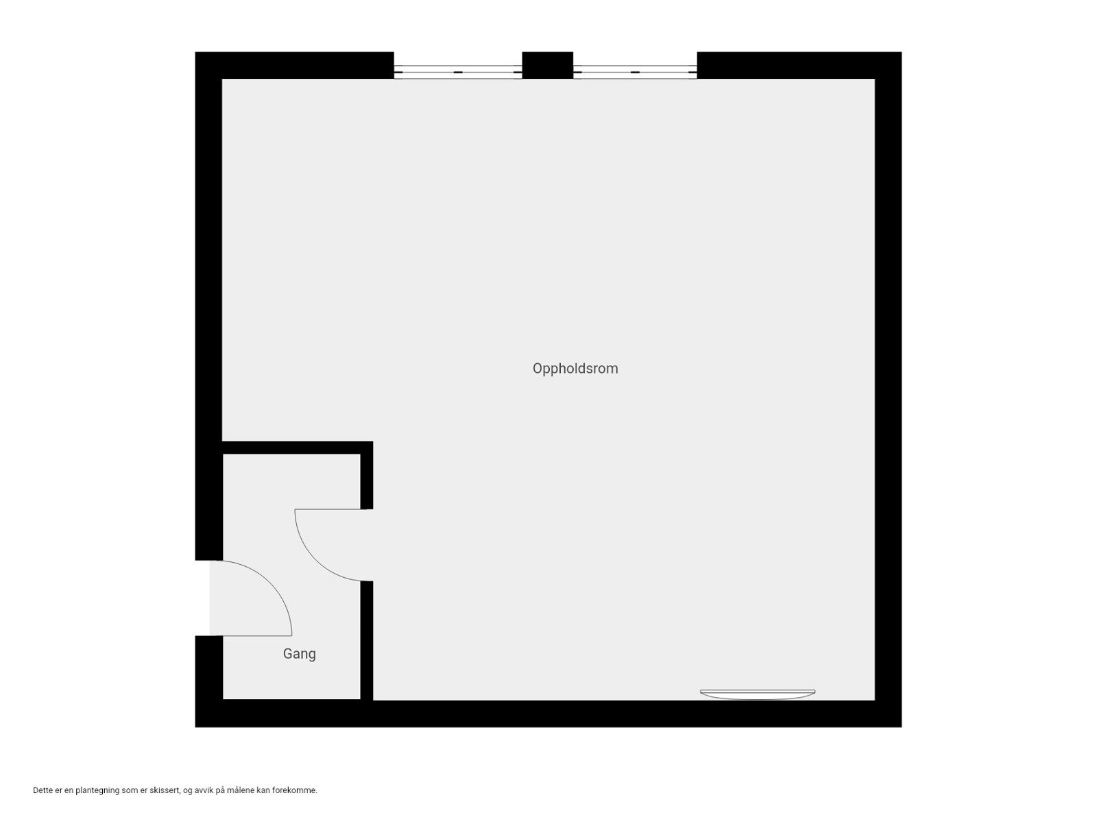 Plantegning 2. etasje i garasjen. Galleribilde