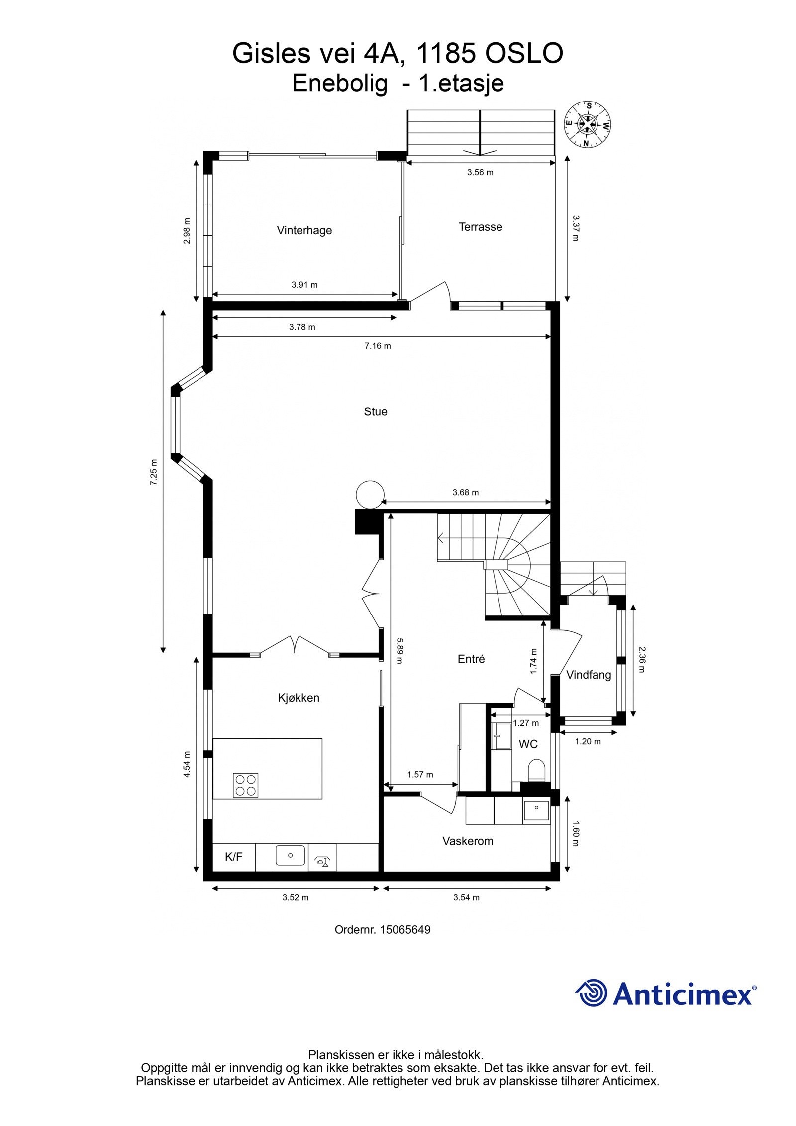 Plantegning- 1.etasje Galleribilde