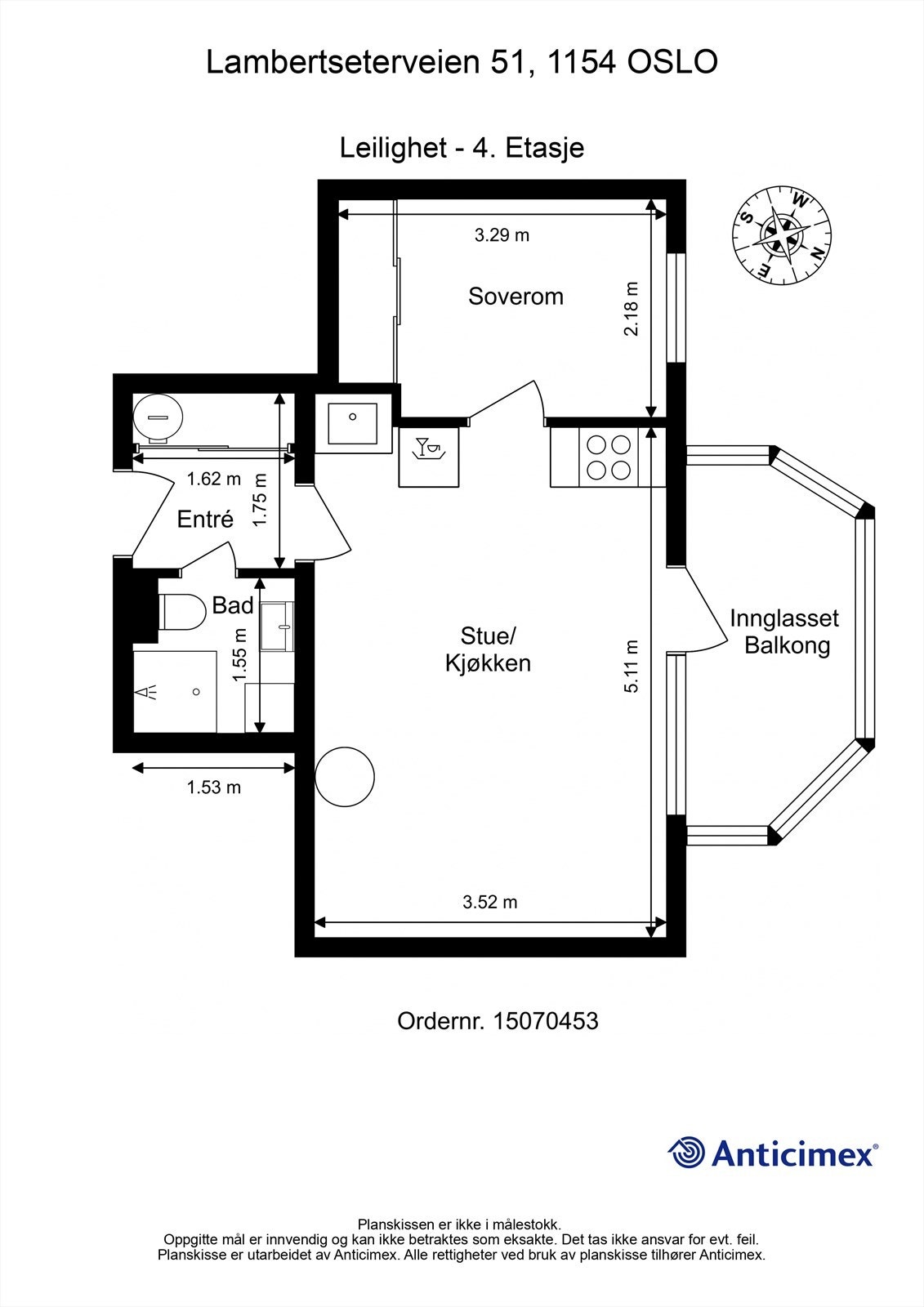 Plantegning 4. etasje. Galleribilde
