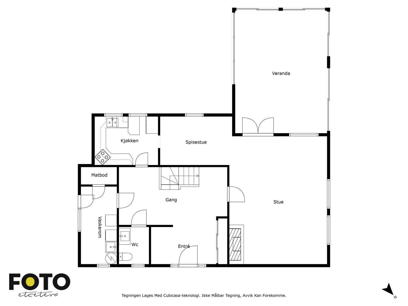 Plantegning første etasje Galleribilde