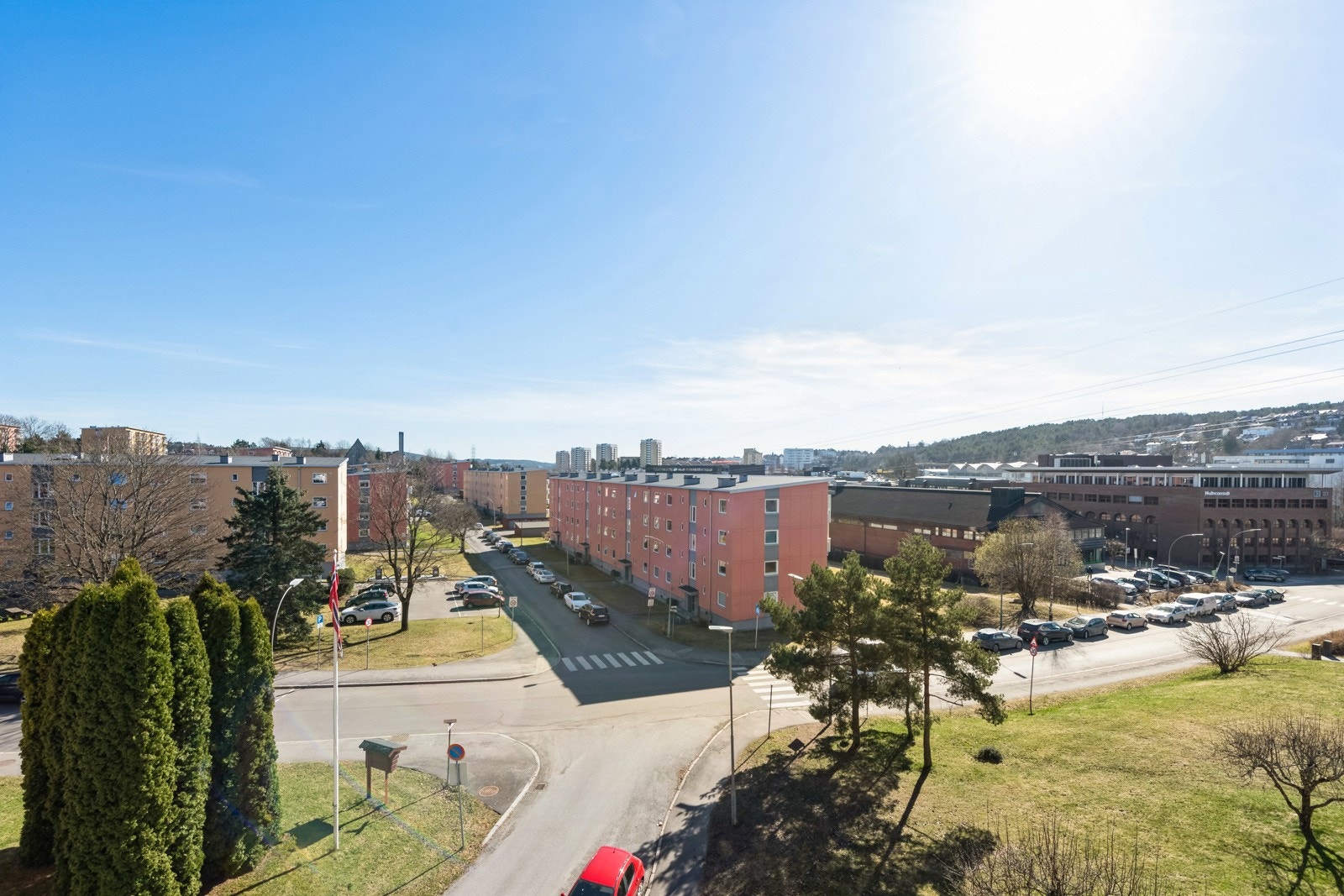 Utsikt fra balkong Galleribilde