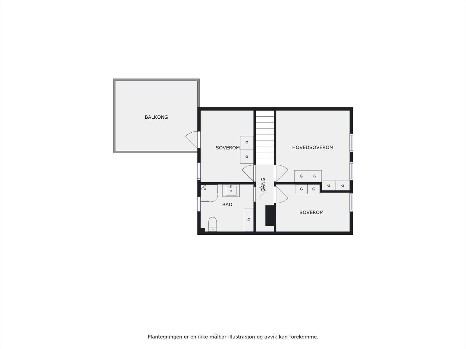 Plantegning 2. etasje. Galleribilde