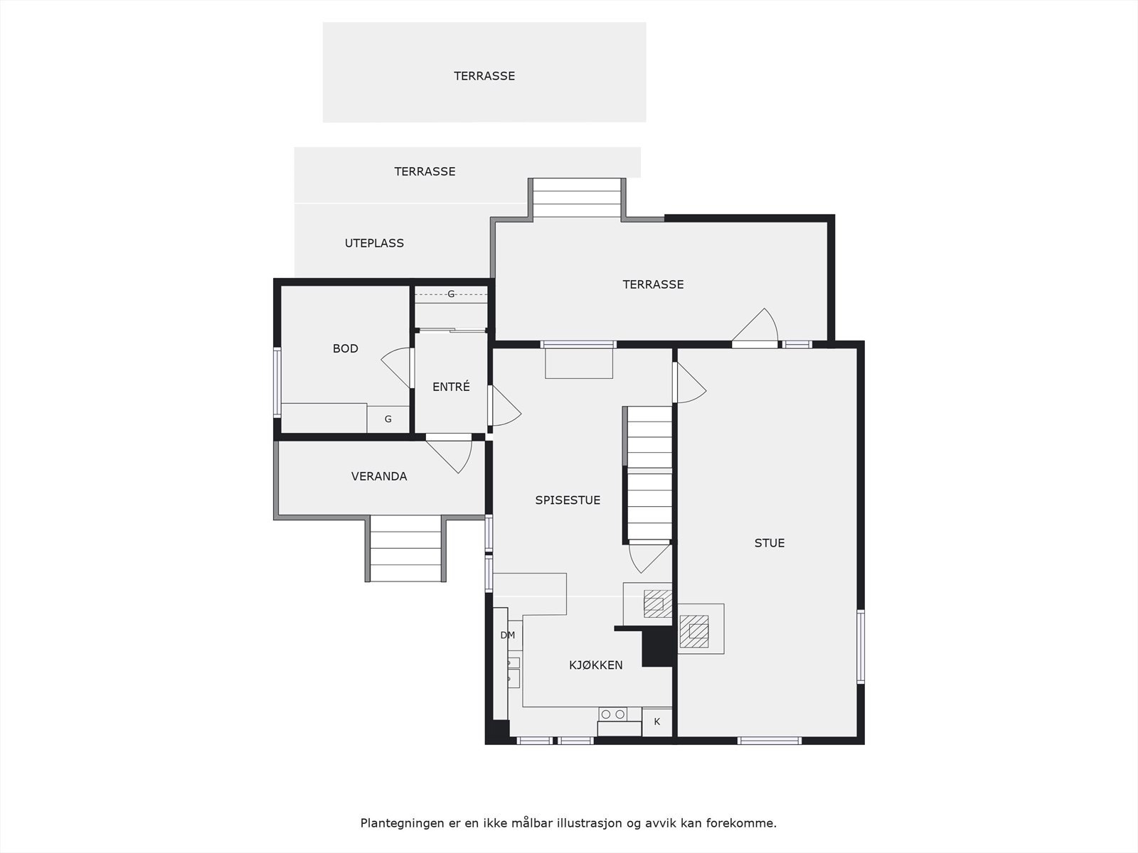 Plantegning 1. etasje. Galleribilde