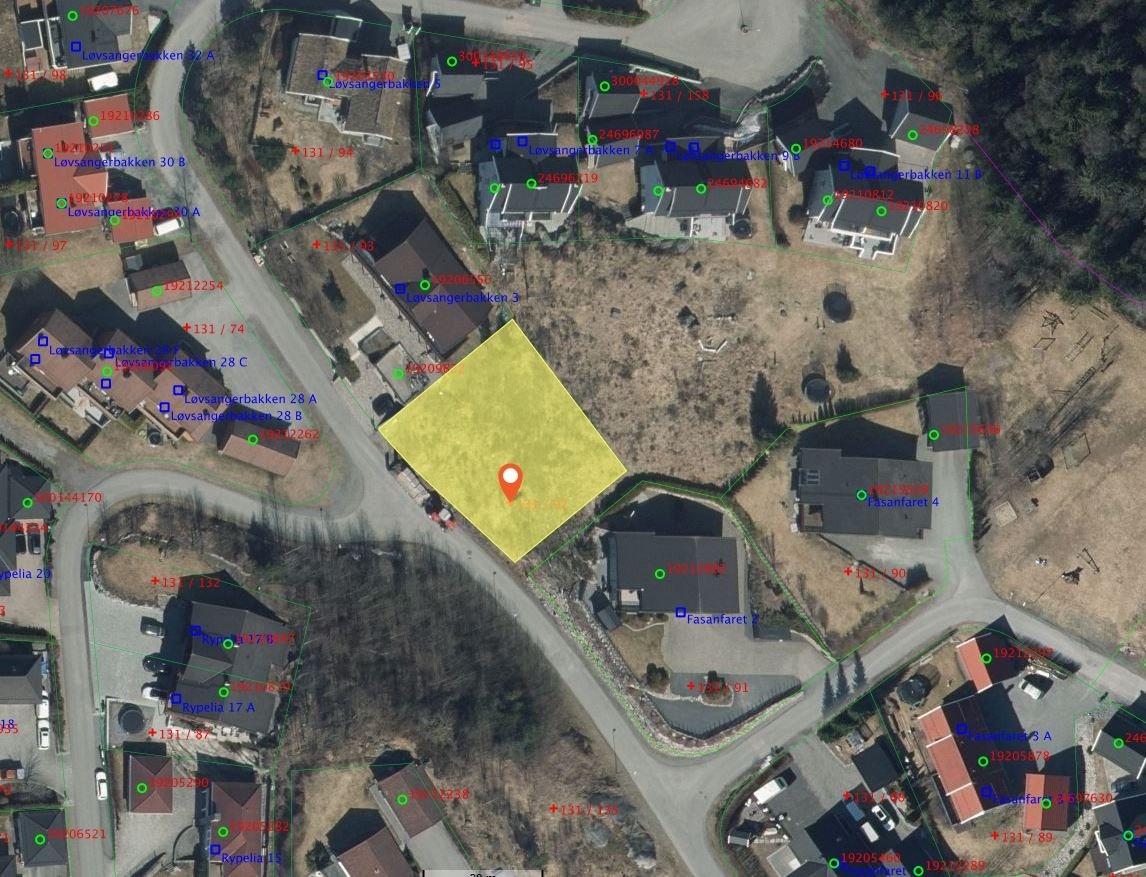 Oversiktsbilde av tomten. Galleribilde