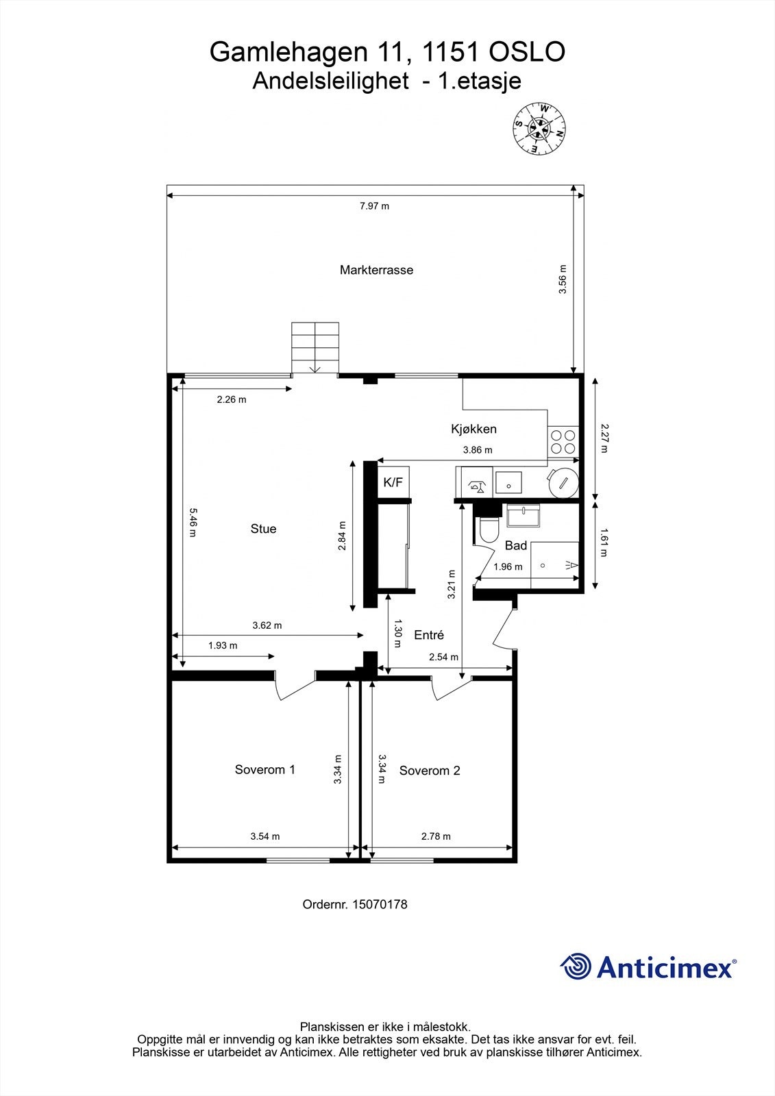 Plantegning - 1. Etg. Galleribilde