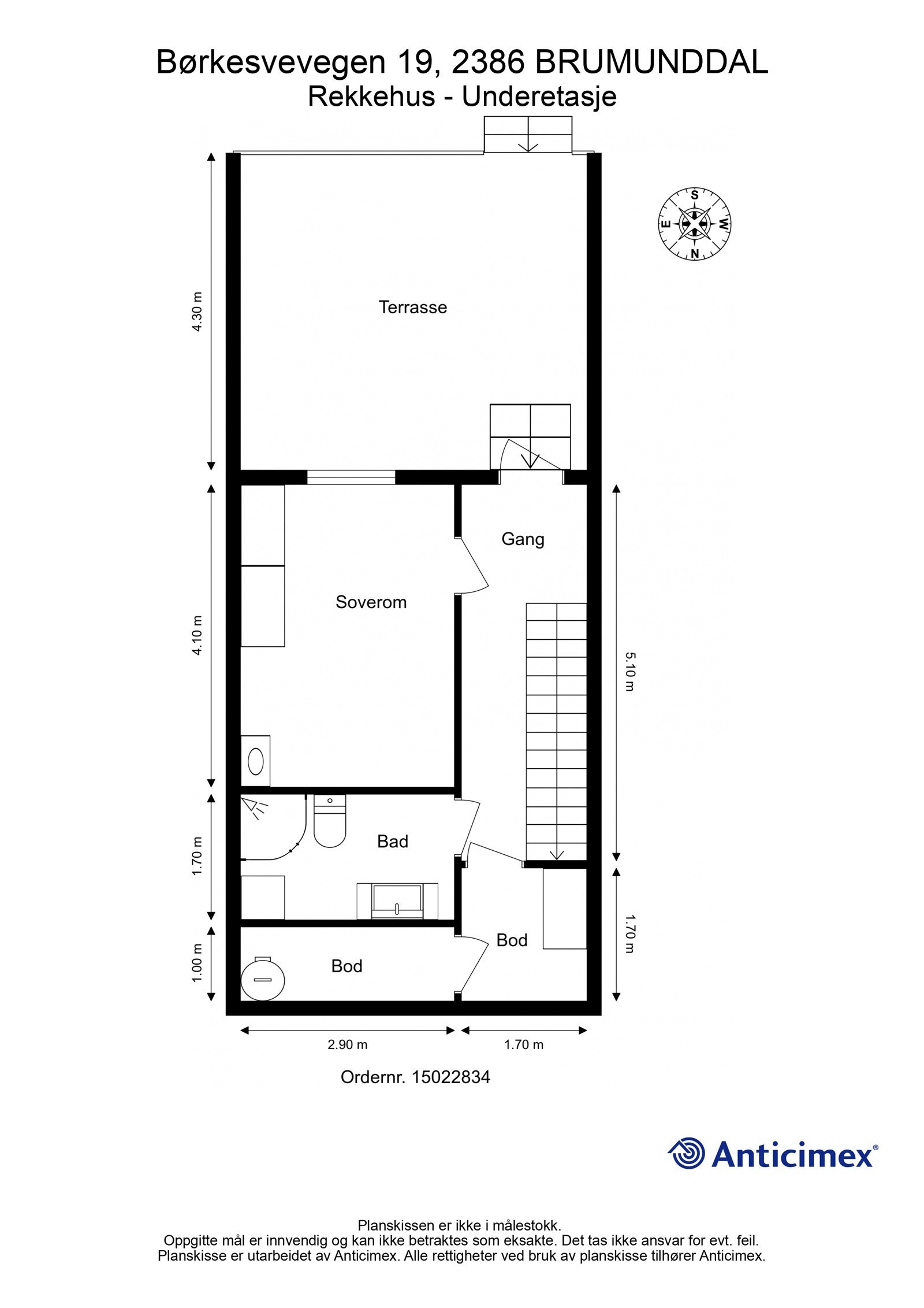 Plantegning - Underetasje Galleribilde