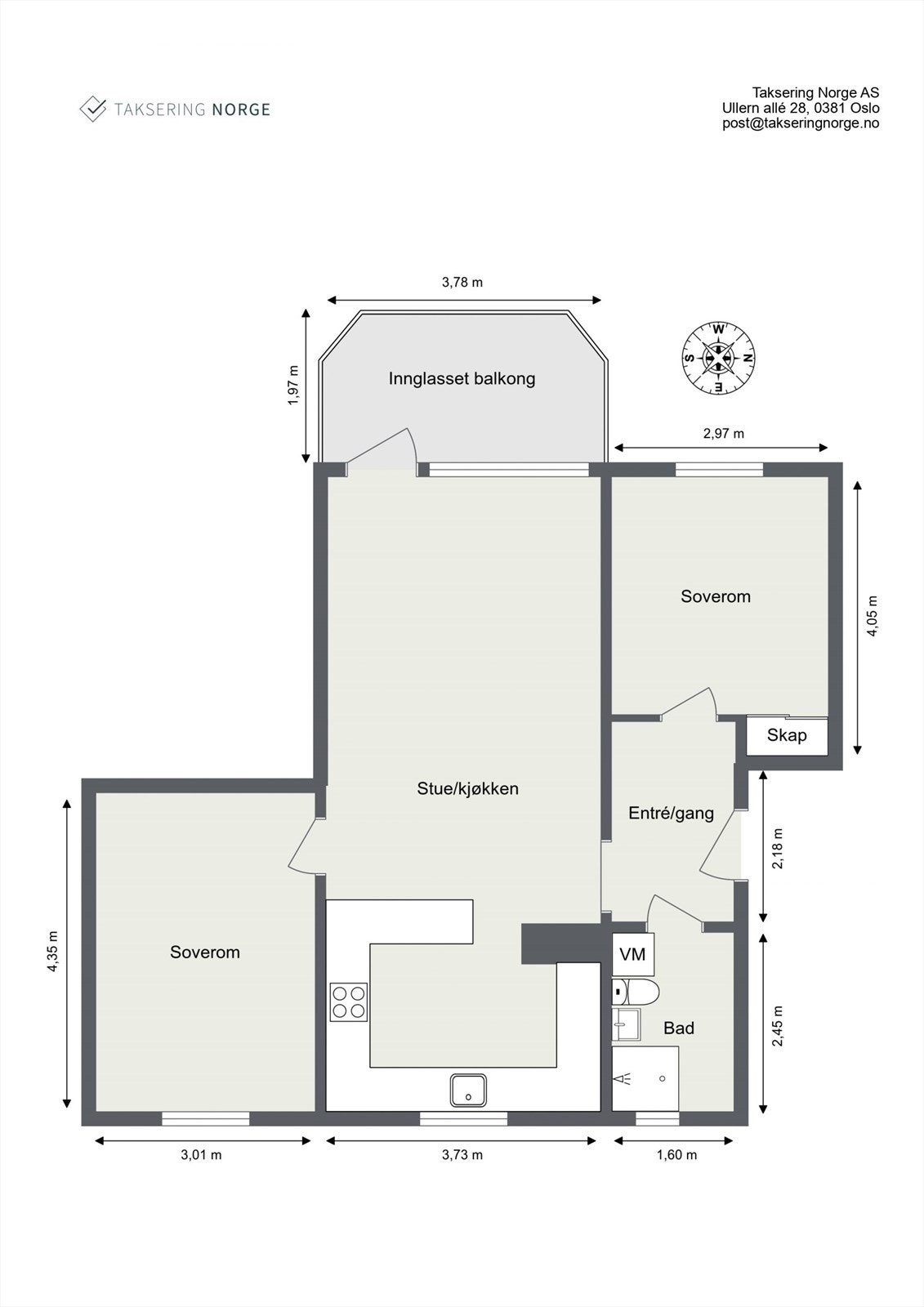 La oss se nærmere på boligens planskisse før du blar videre. Galleribilde