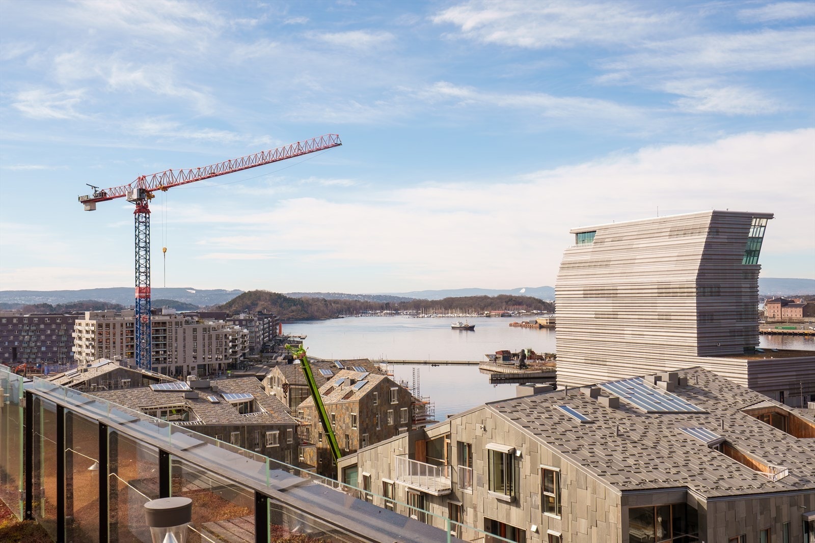 Utsikt fra takterrassen Galleribilde