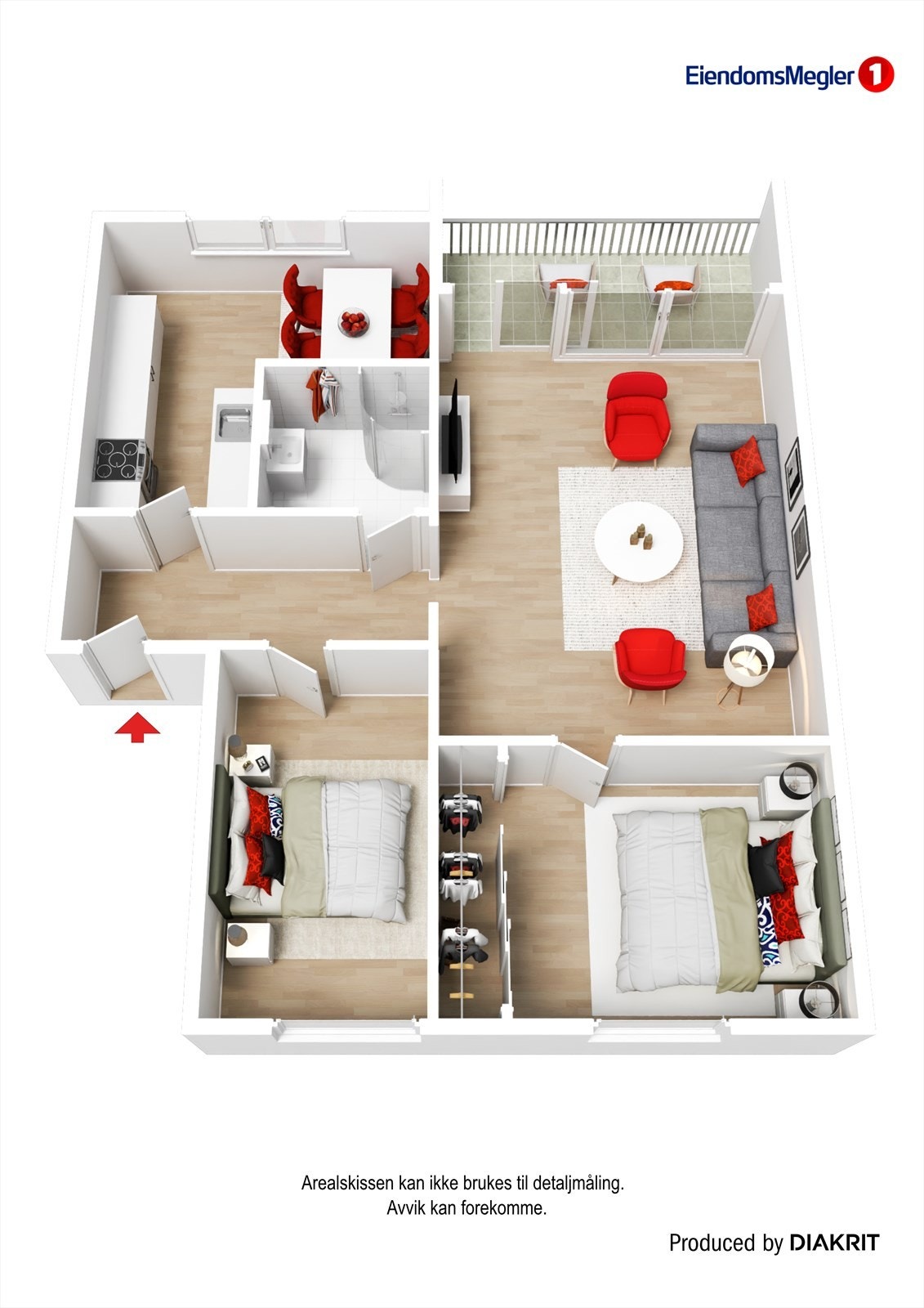 Plantegning Galleribilde