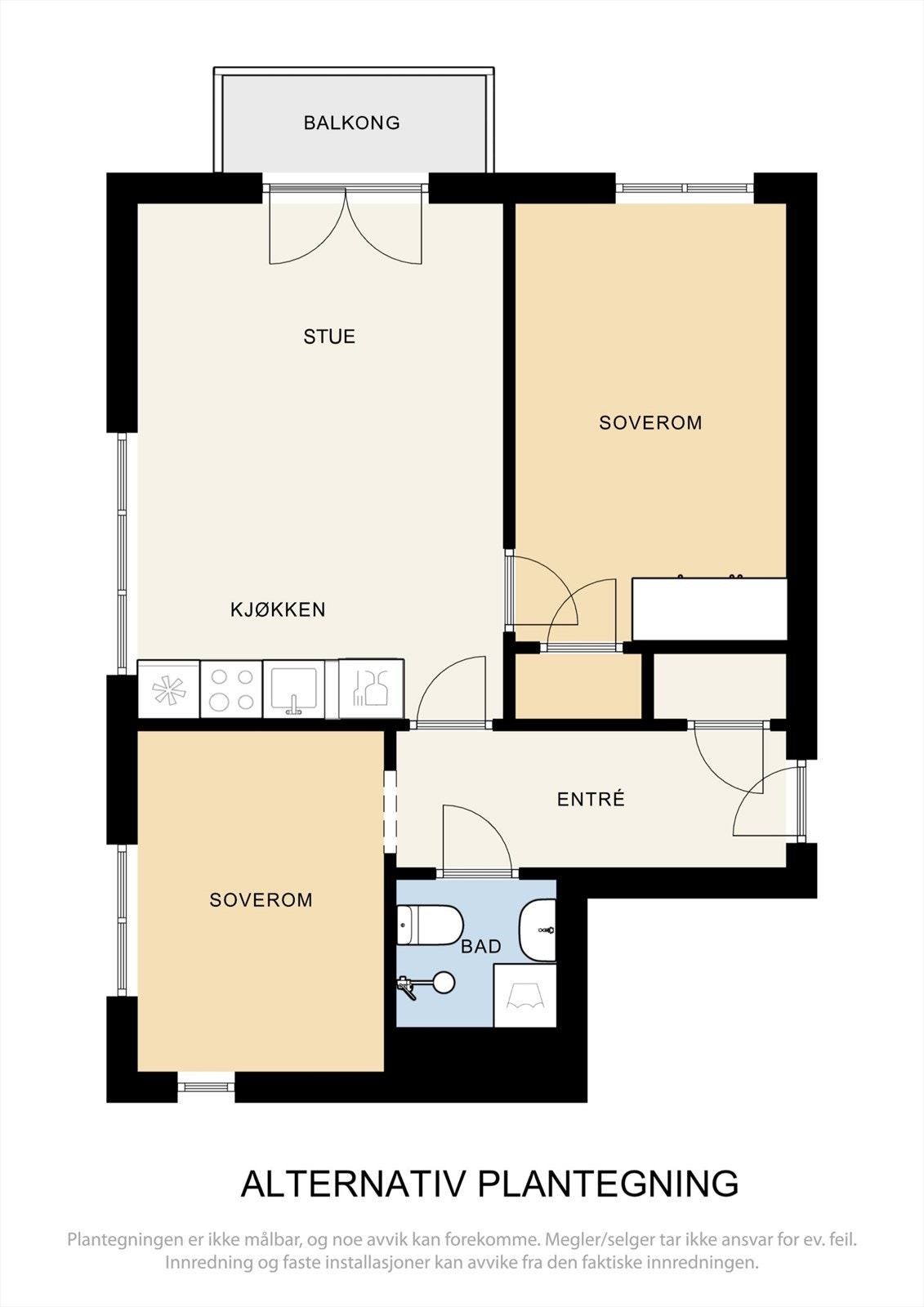 Alternativ plantegning Galleribilde