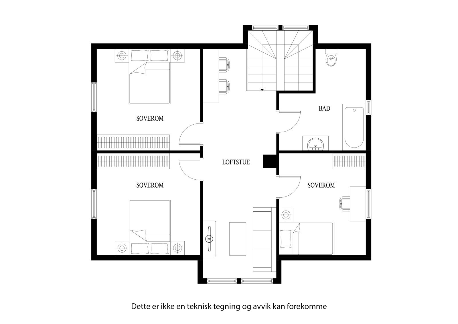 Plantegning 2 etg Galleribilde