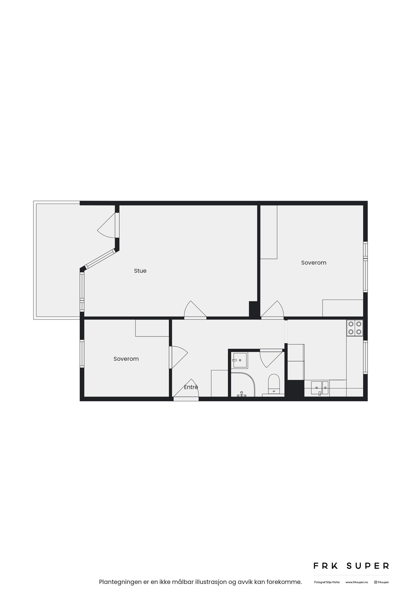 Leiligheten har en optimal planløsning. Galleribilde