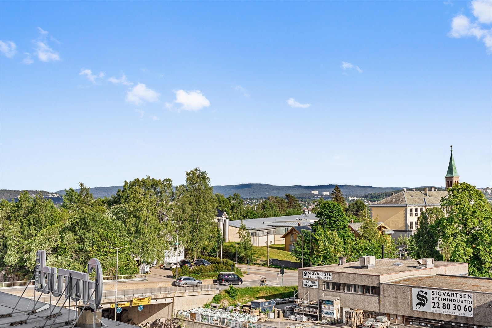 Utsikt fra balkong. Galleribilde