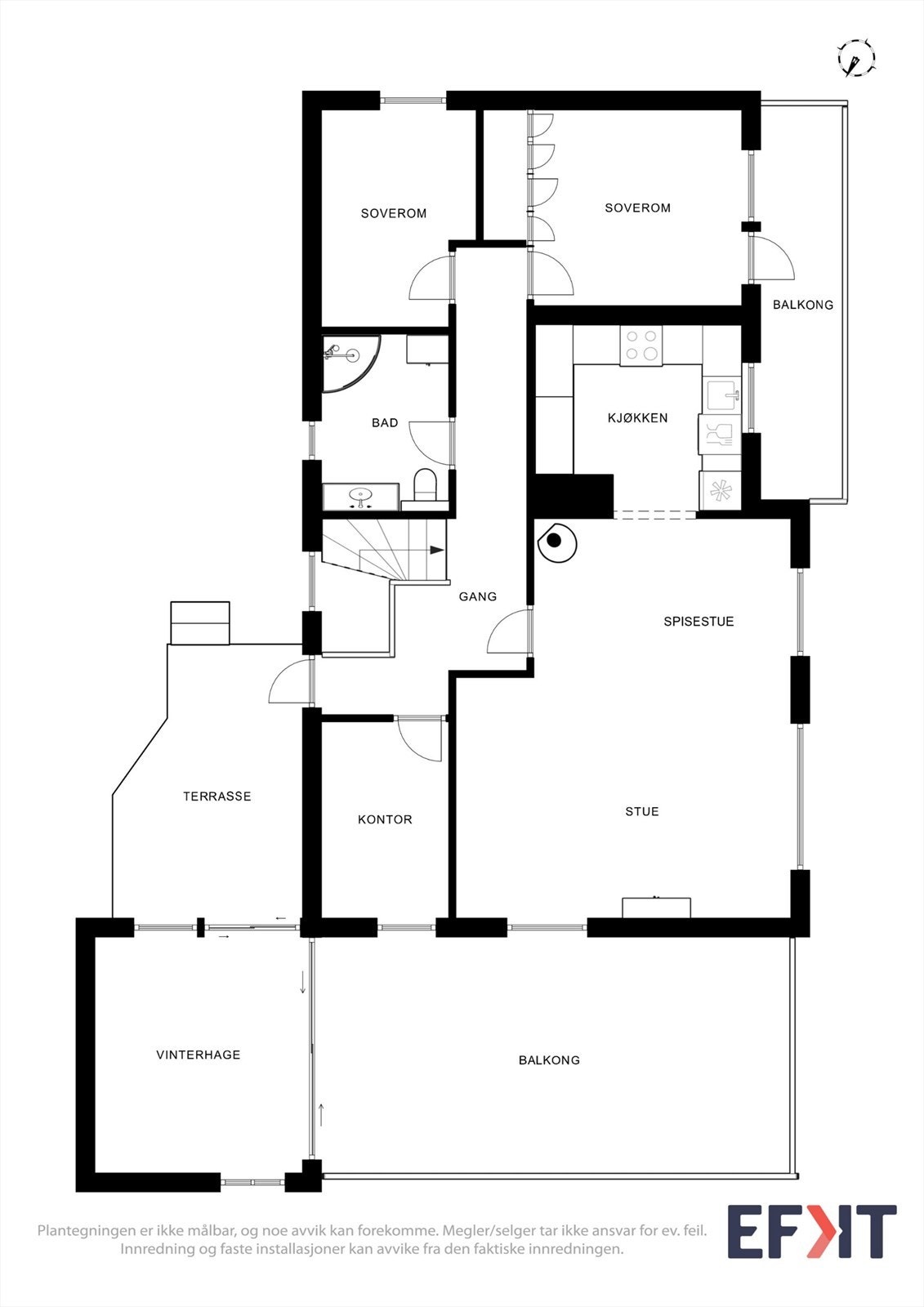 Plantegninger 2. etasje Galleribilde