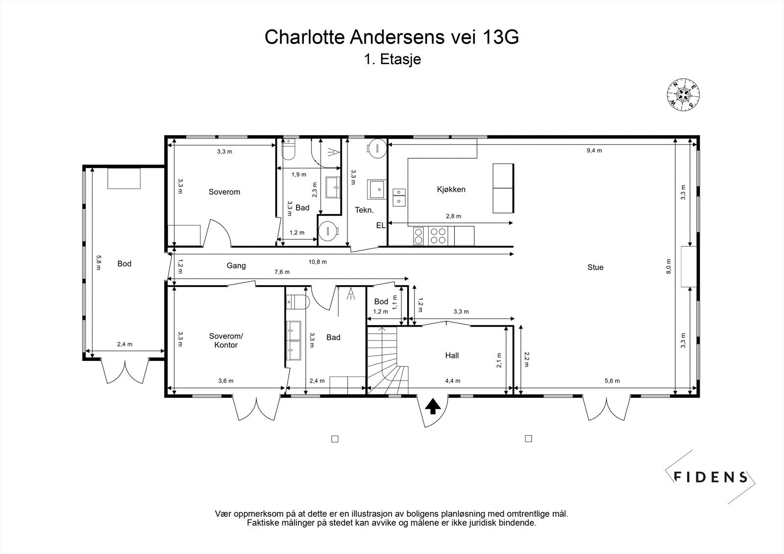 Planskisse 1.etasje Galleribilde