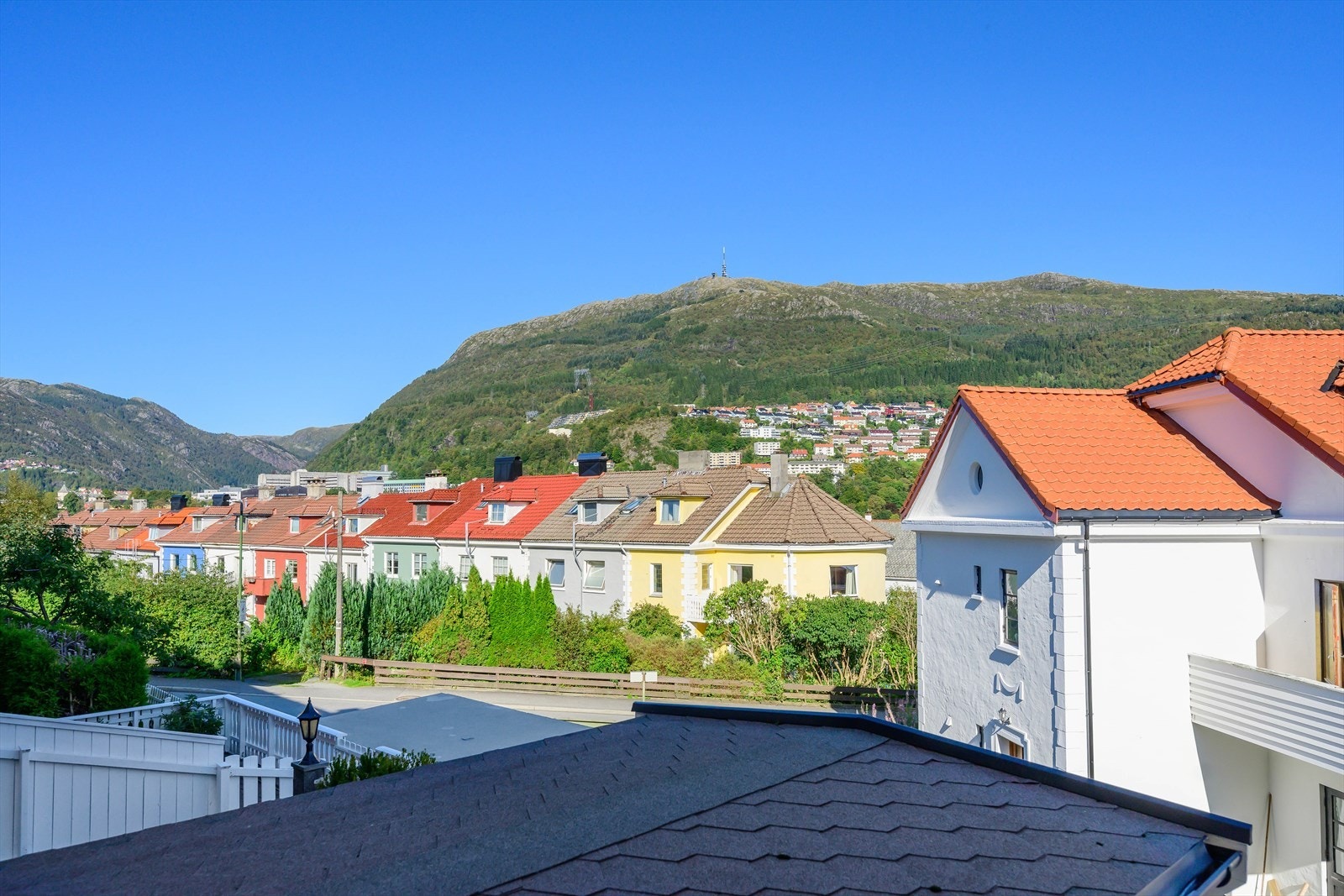 Utsikt fra bakhagen. Galleribilde