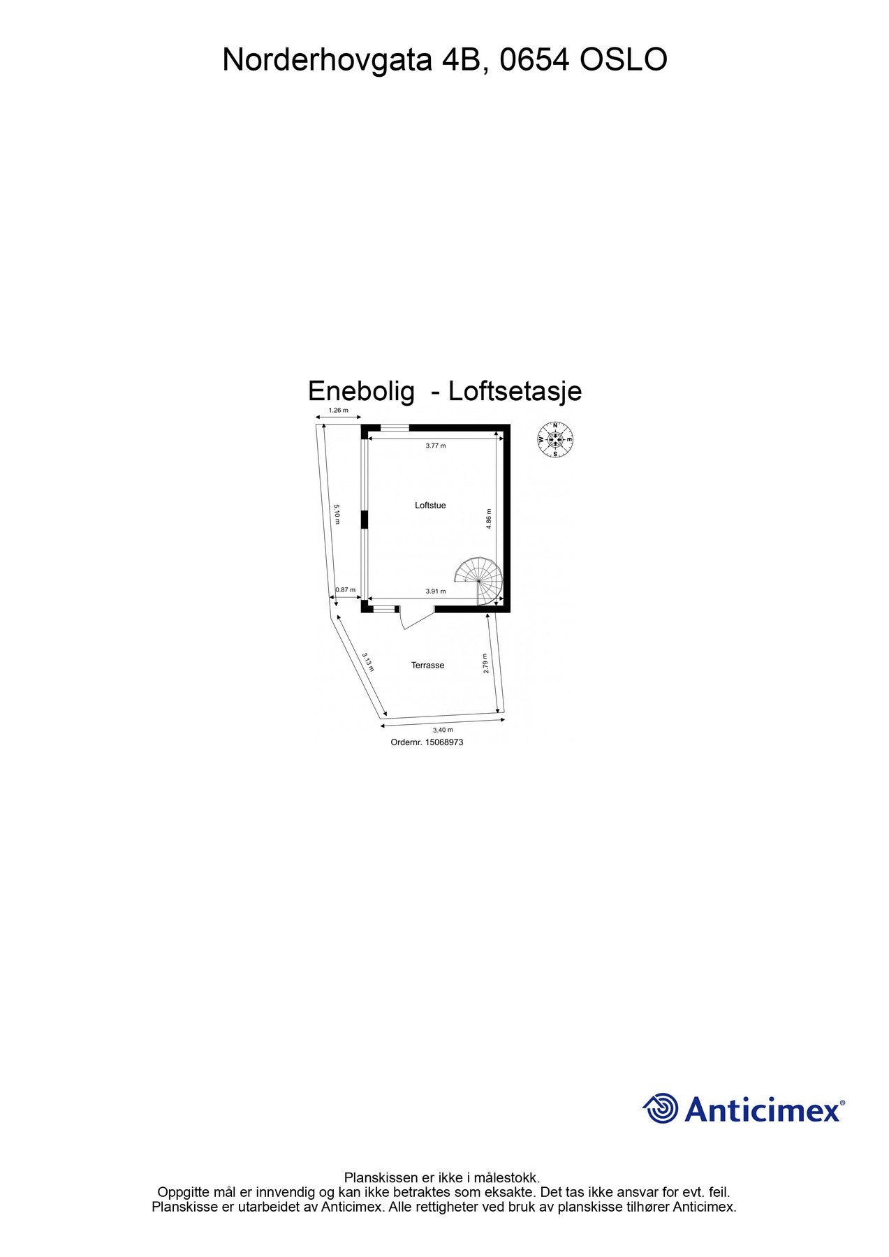 Plantegning loftetasje. Galleribilde